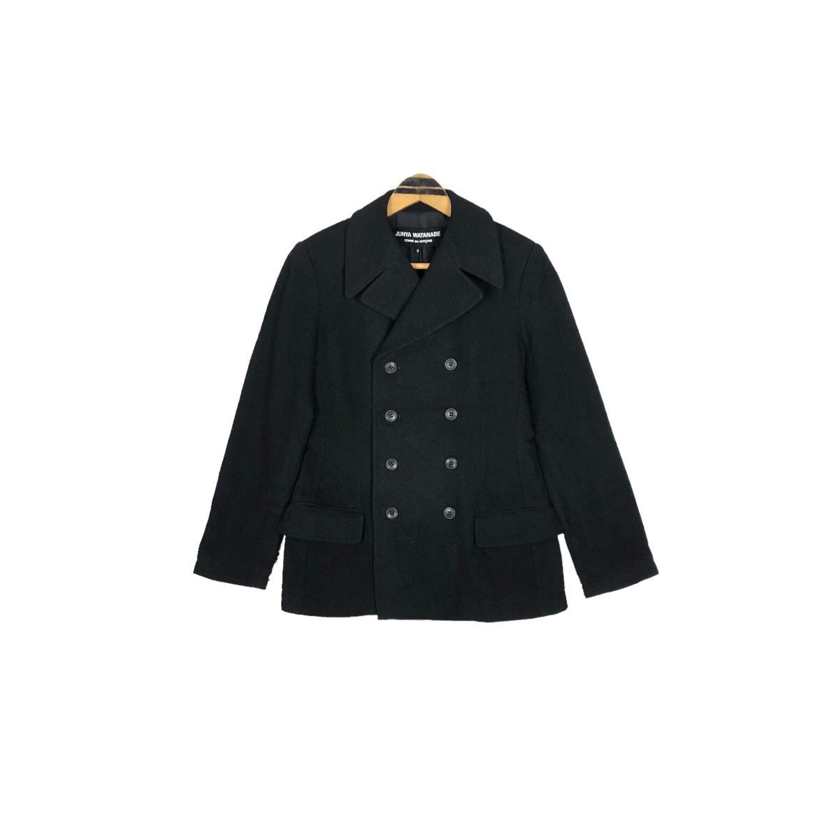 Comme des Garcons Junya Watanabe Comme Des Garcons Wool Pea Coat Size S / US 4 / IT 40 - 2 Thumbnail
