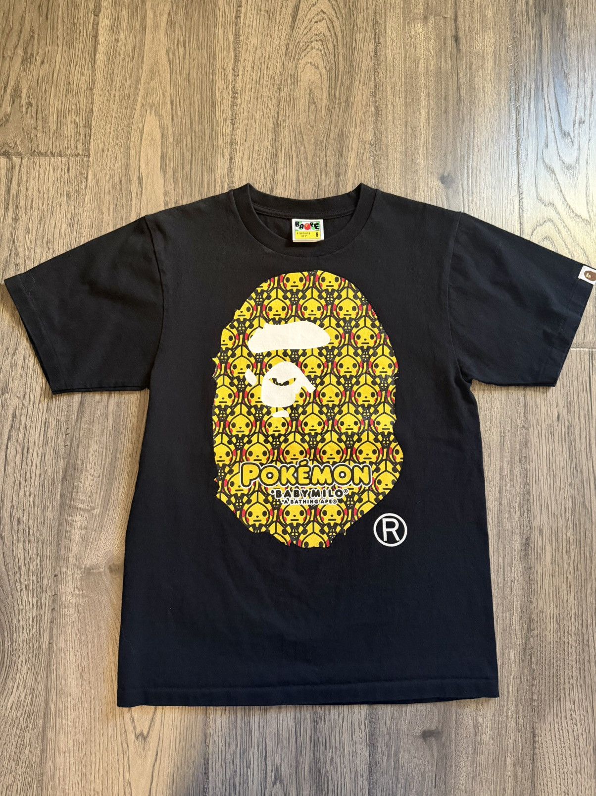 Bape × Pokemon BAPE x Pokémon Baby Milo Ape Head Tee Black Size S Size US S / EU 44-46 / 1 - 1 Thumbnail