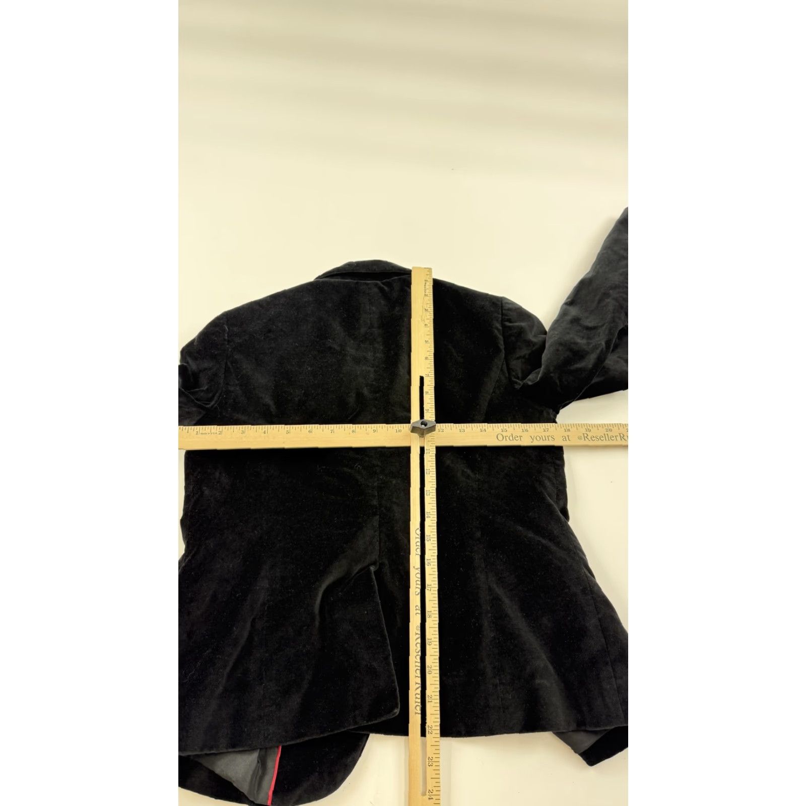 Talbots Talbots Petites Blazer Womens 6P Black Velvet Lined Cotton Jacket Single Button Size M / US 6-8 / IT 42-44 - 7 Thumbnail