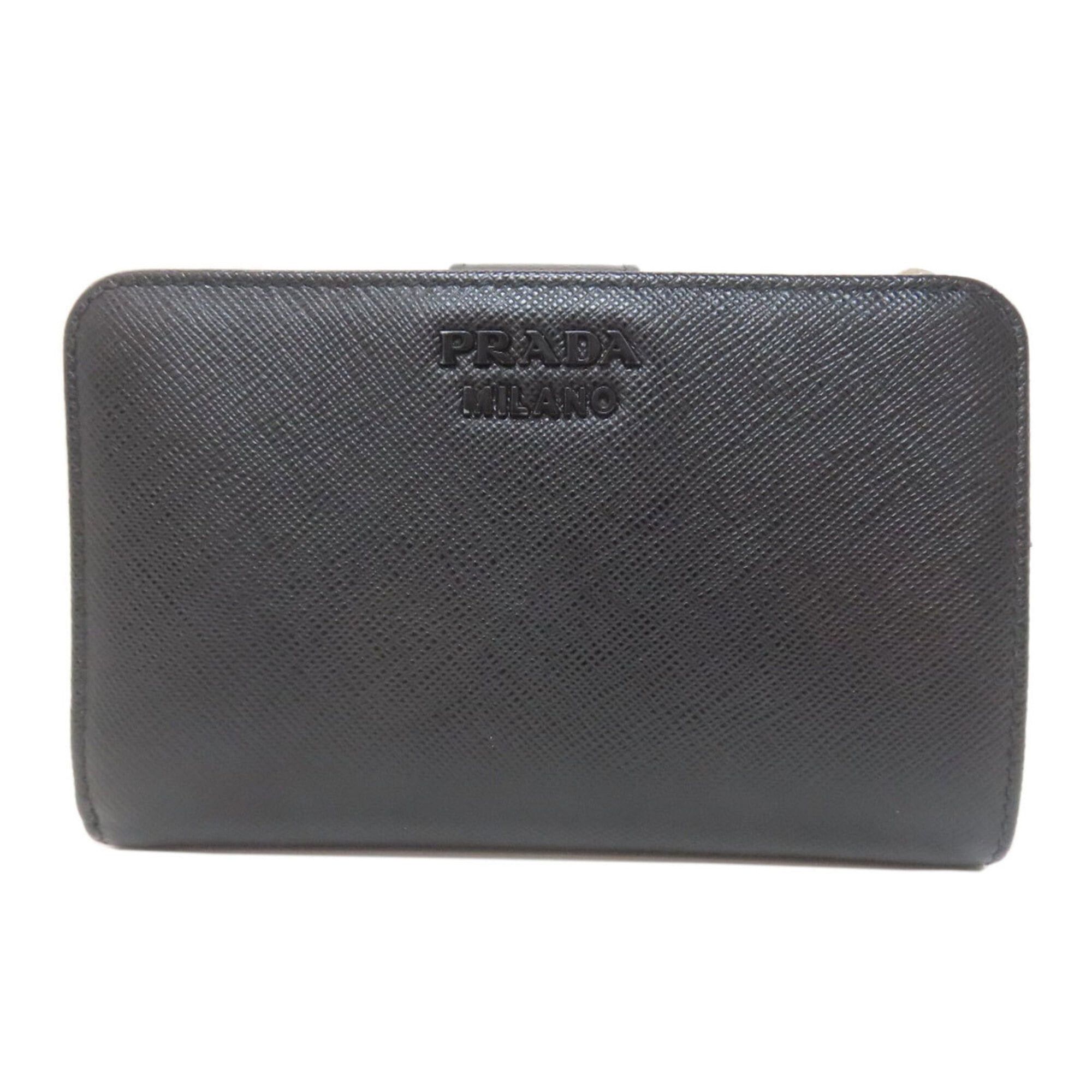 Prada Prada 1ML225 Lip Charm Bi-fold Wallet Saffiano Leather Women's PRADA Size ONE SIZE - 1 Thumbnail