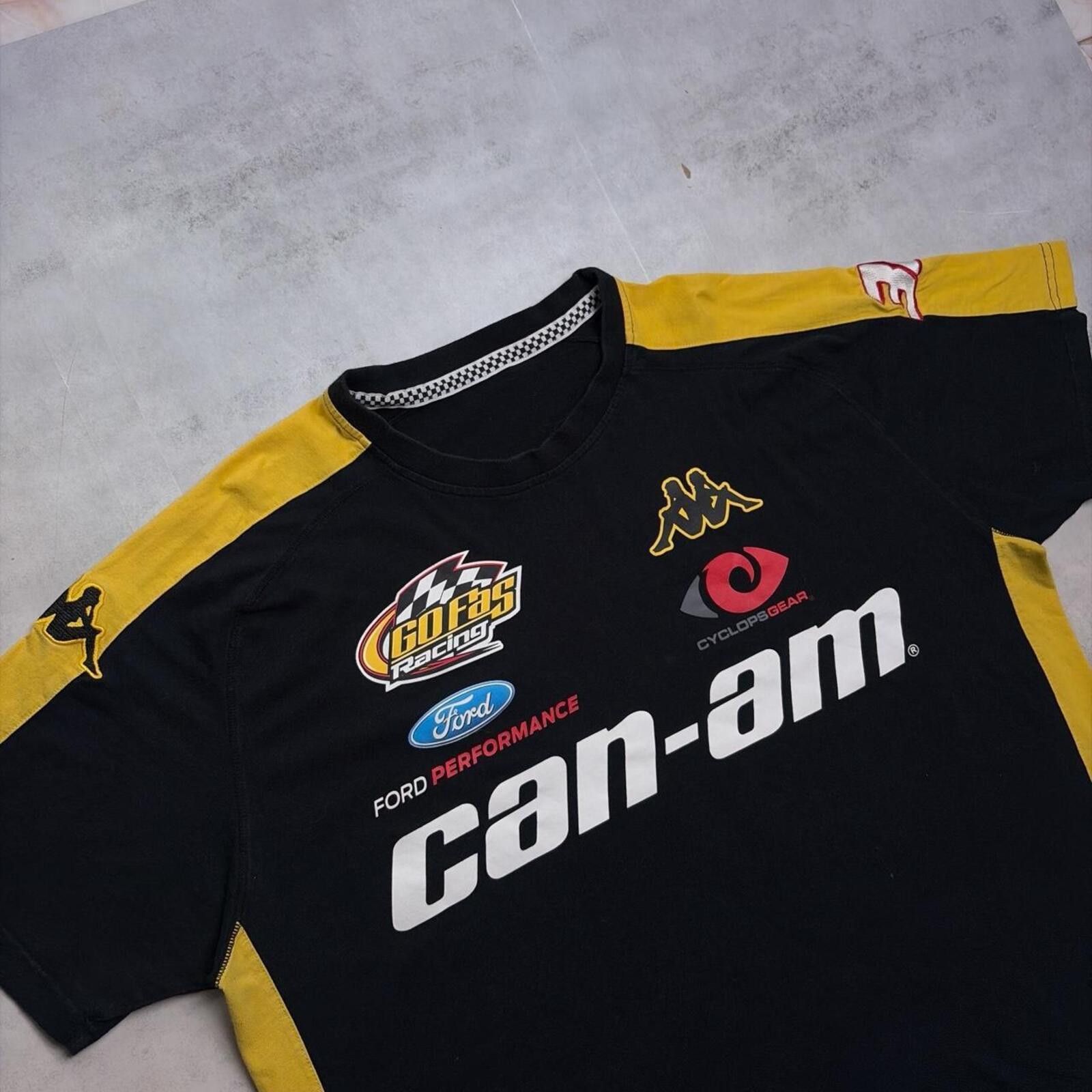 Kappa Y2K Black Can-Am Motocross Racing T-Shirt Size US XL / EU 56 / 4 - 6 Thumbnail