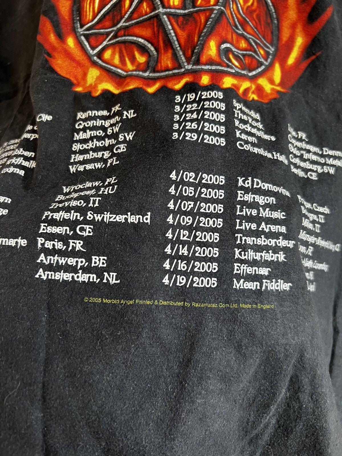 Band Tees Rare Vintage 00s Morbid Angel Domination Metal Band Tshirt Size US XL / EU 56 / 4 - 5 Thumbnail