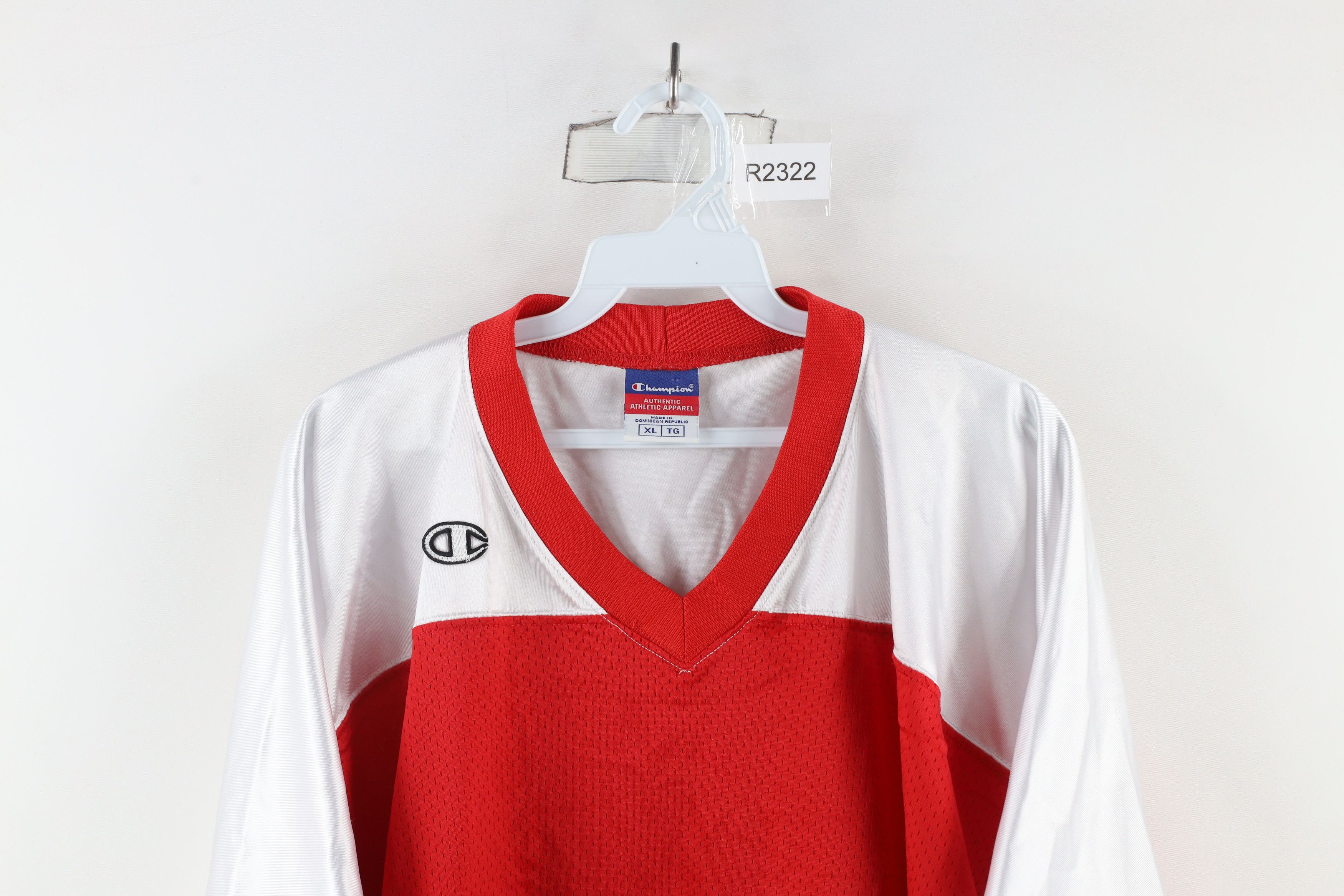 Champion Vintage 90s Champion Mesh Basketball Jersey Warm Up T-Shirt Size US XL / EU 56 / 4 - 2 Thumbnail