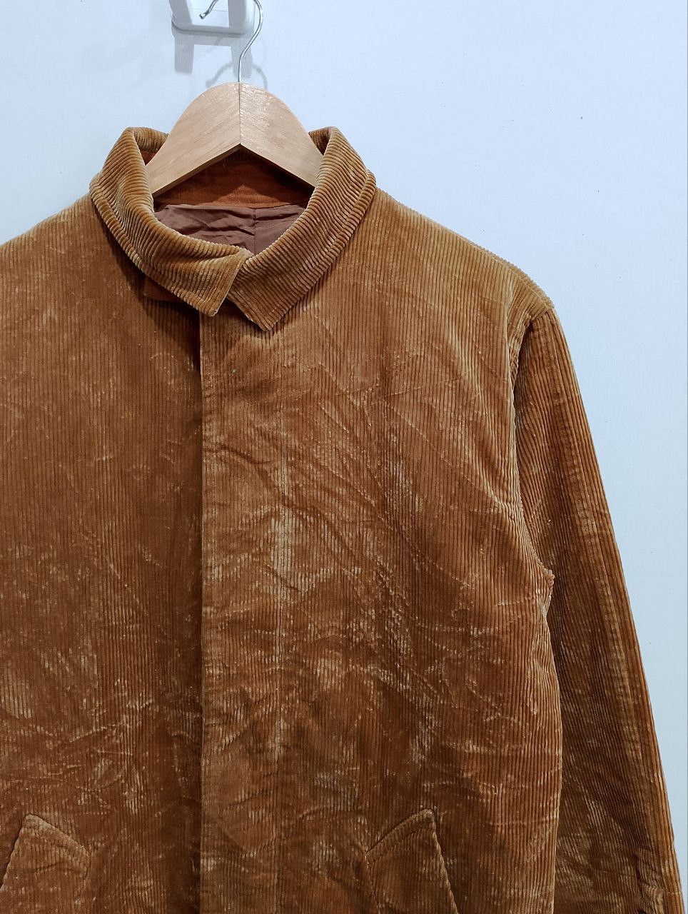 JUN MEN JUN ELEGANCE by Jun Men Caramel Corduroy Long Coat Jacket Size US S / EU 44-46 / 1 - 4 Thumbnail