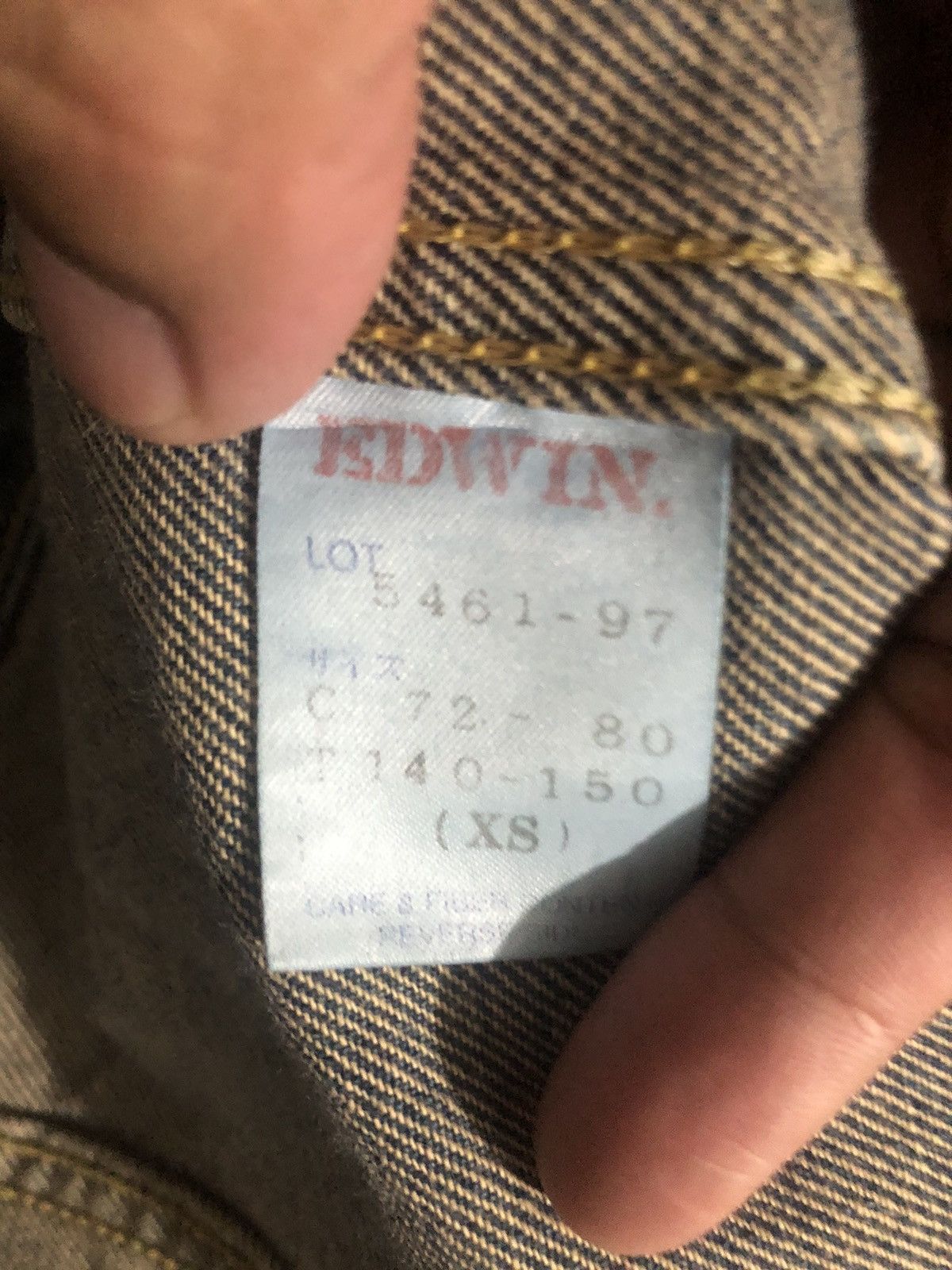 Edwin × Vintage VTG x DENIM x JACKET EDWIN Size XS / US 0-2 / IT 36-38 - 10 Thumbnail