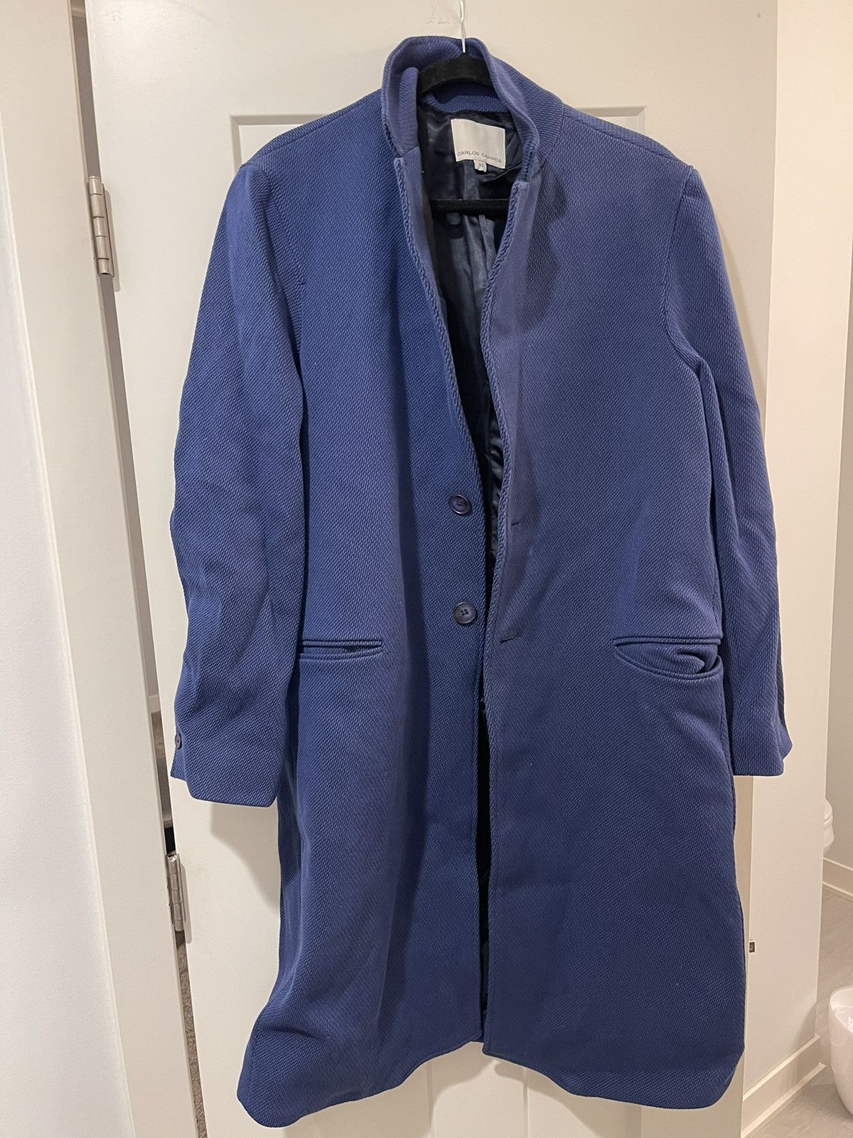 image of Carlos Campos Coat in Blue, Men's (Size XS)