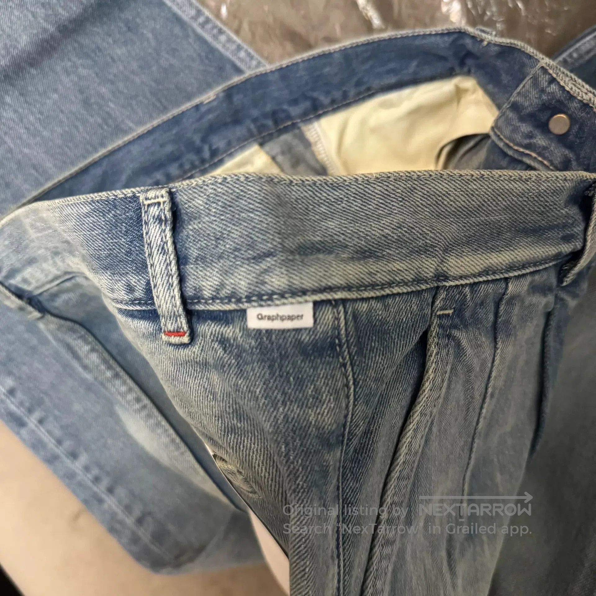 Graphpaper Graphpaper Denim Two Tuck Tapered. Size US 26 / EU 42 - 5 Thumbnail