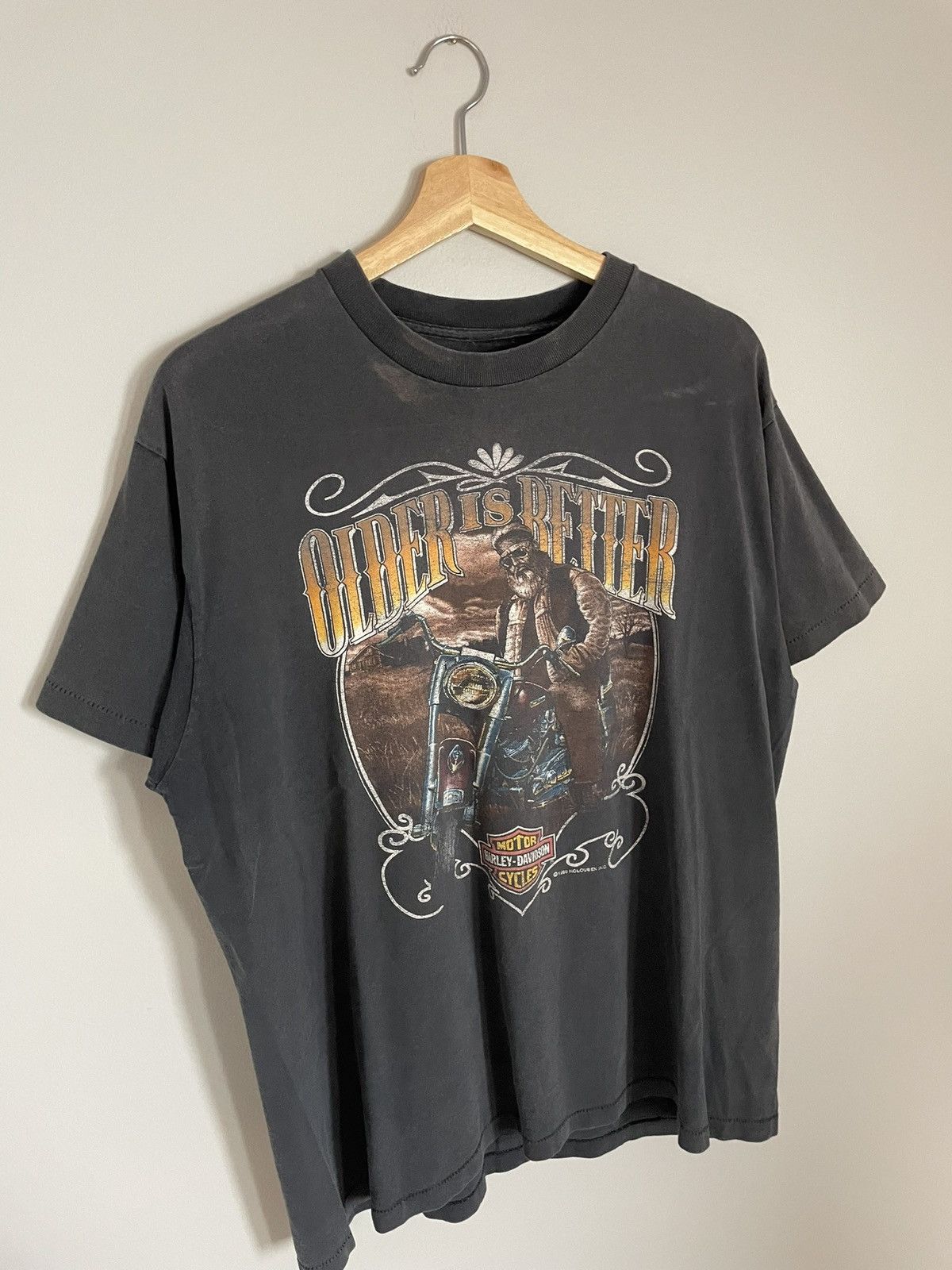 Harley Davidson Vintage 1990 Harley Davidson San Diego T-Shirt Size US L / EU 52-54 / 3 - 2 Thumbnail