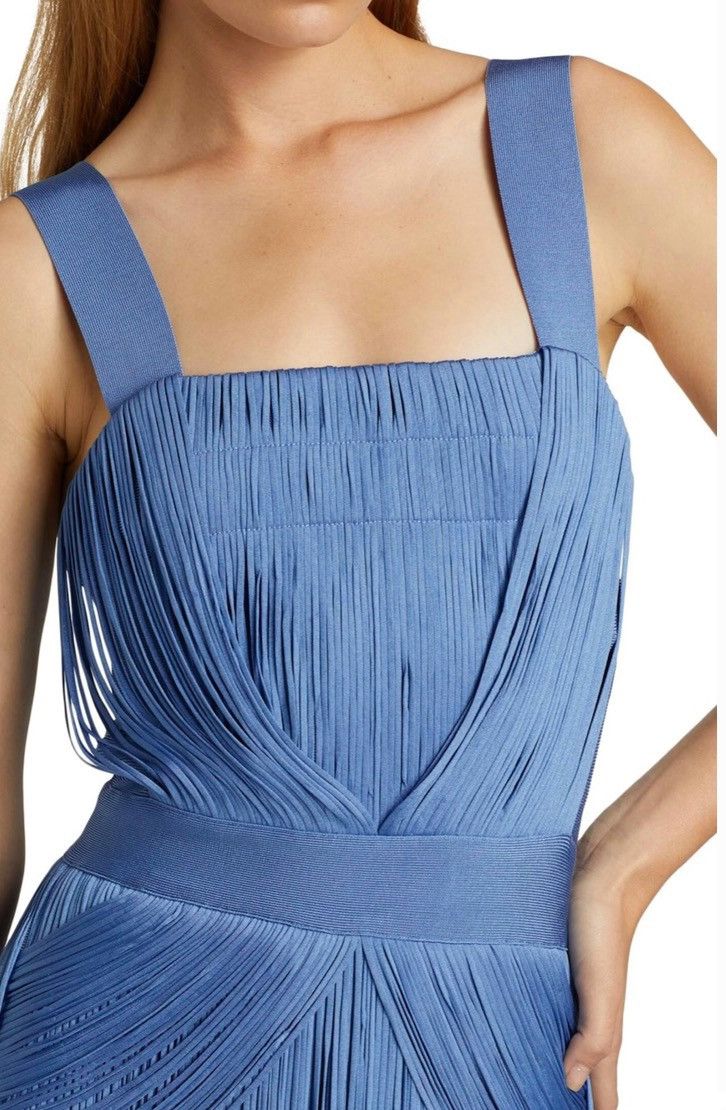 Herve Leger Hervé Léger Marion Fringe Dress size L Size L / US 10 / IT 46 - 5 Thumbnail