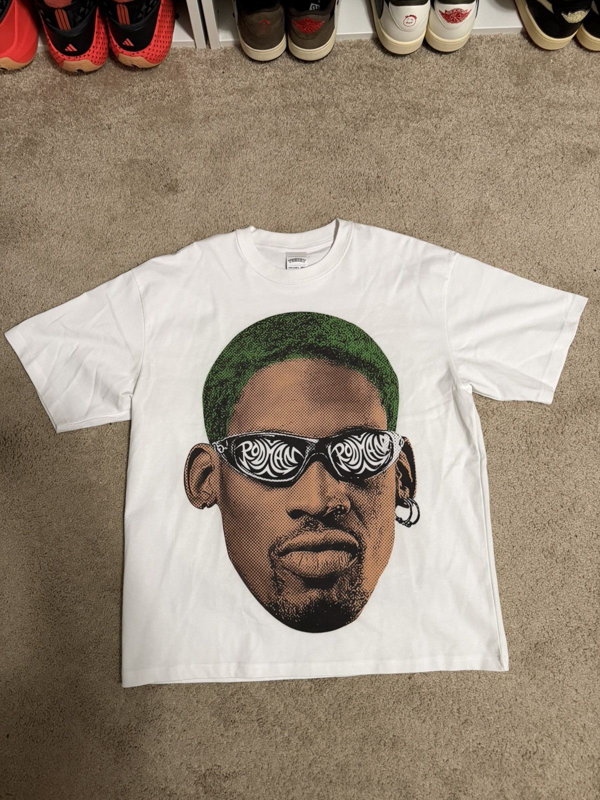 Vintage Dennis Rodman Tee Size US XL / EU 56 / 4 - 1 Thumbnail