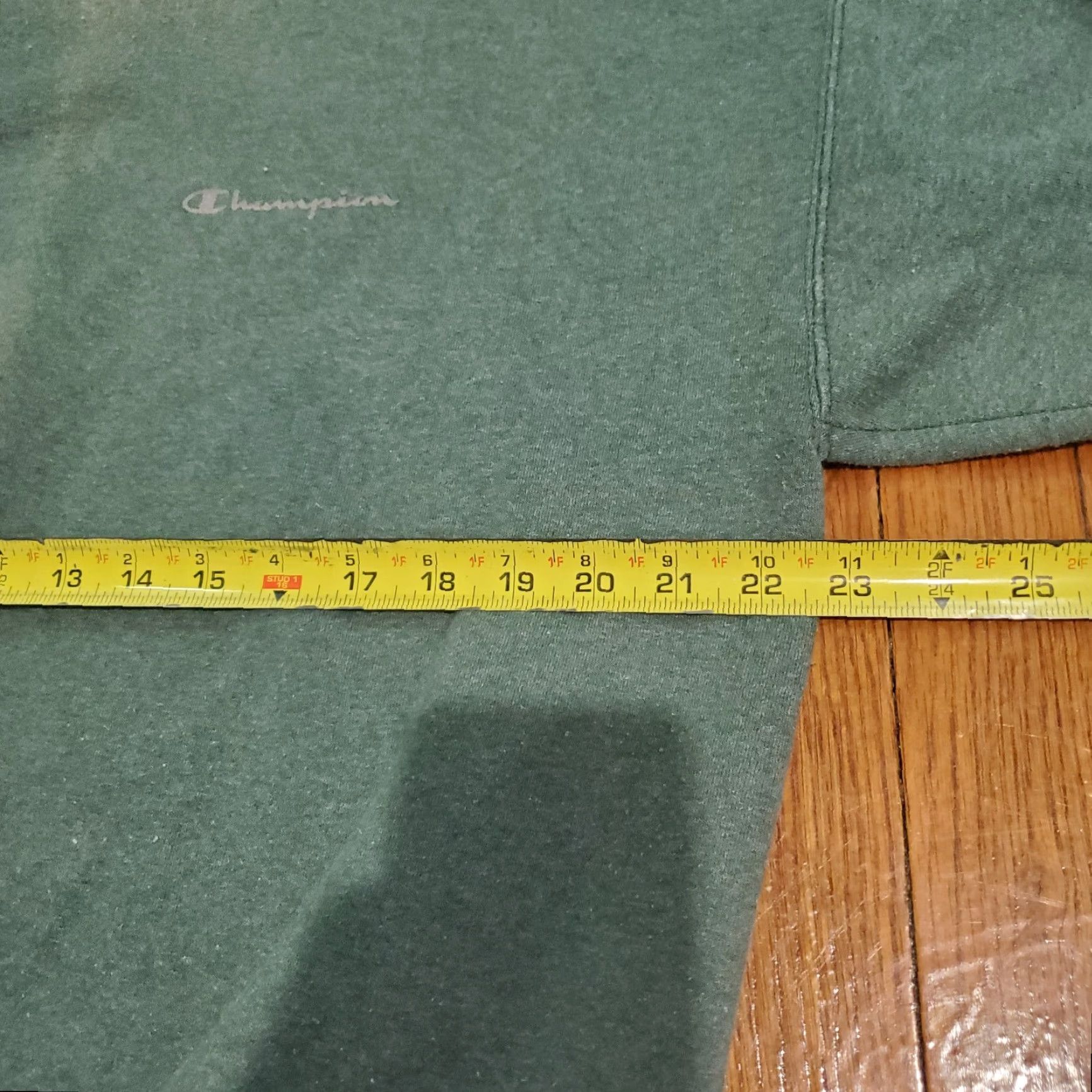 Champion VINTAGE Champion Sweatshirt Men Large Green Logo Crew Neck Fleece Cotton Polyester Sweater Pullover Sports All Seasons Size US L / EU 52-54 / 3 - 7 Thumbnail