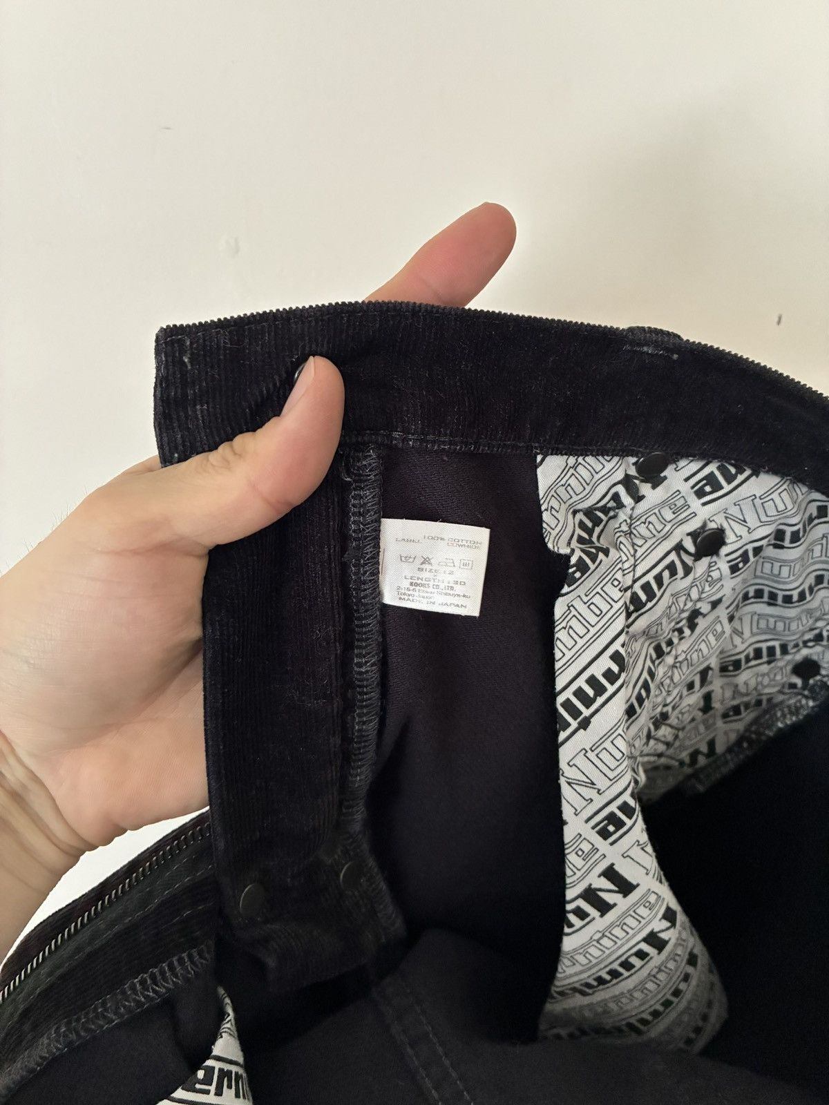 Number (N)ine Number (N)ine FW06 Pain Corduroy Zipper Pants Size US 30 / EU 46 - 7 Thumbnail