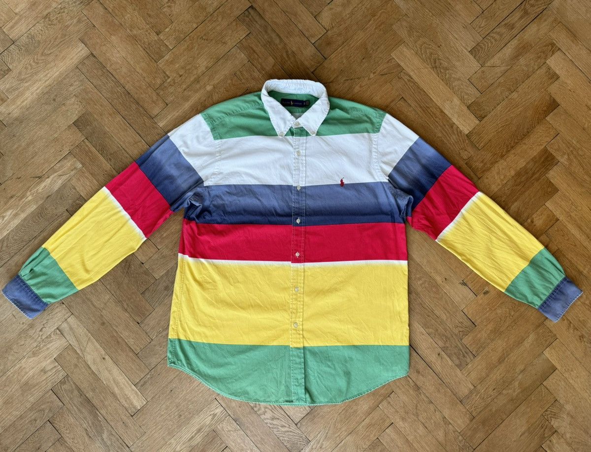 Ralph Lauren Ralph Lauren Color Block Button Up Shirt XL Size US XL / EU 56 / 4 - 1 Thumbnail