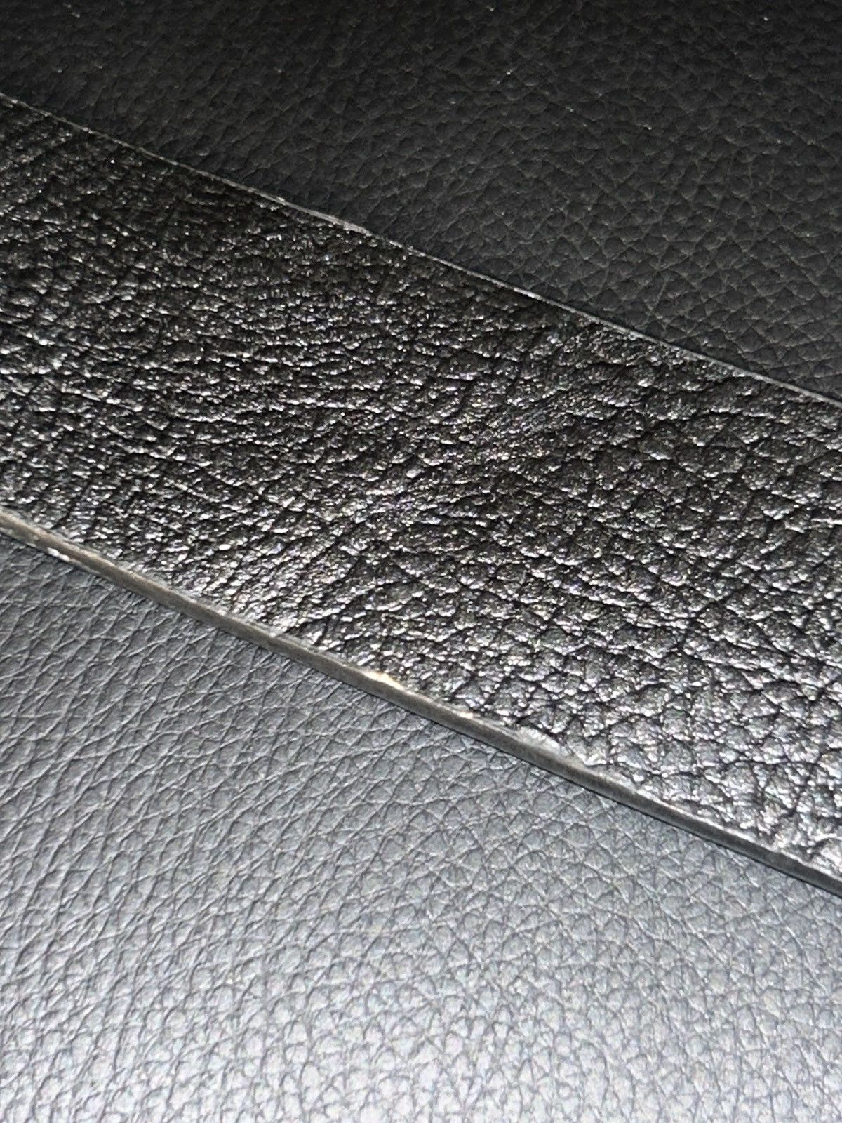 Other Vintage Puma Black Leather Belt (Big Buckle) Size 32 - 6 Thumbnail