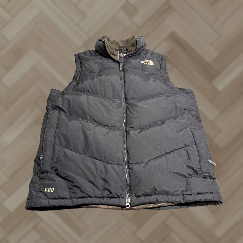 The North Face The North Face 600 Fill Down Puffer Vest Mens L Black Logo Quilted Full Zip Stand-Up Collar Insulated Lined Pockets Zipper Size US L / EU 52-54 / 3 - 1 Thumbnail