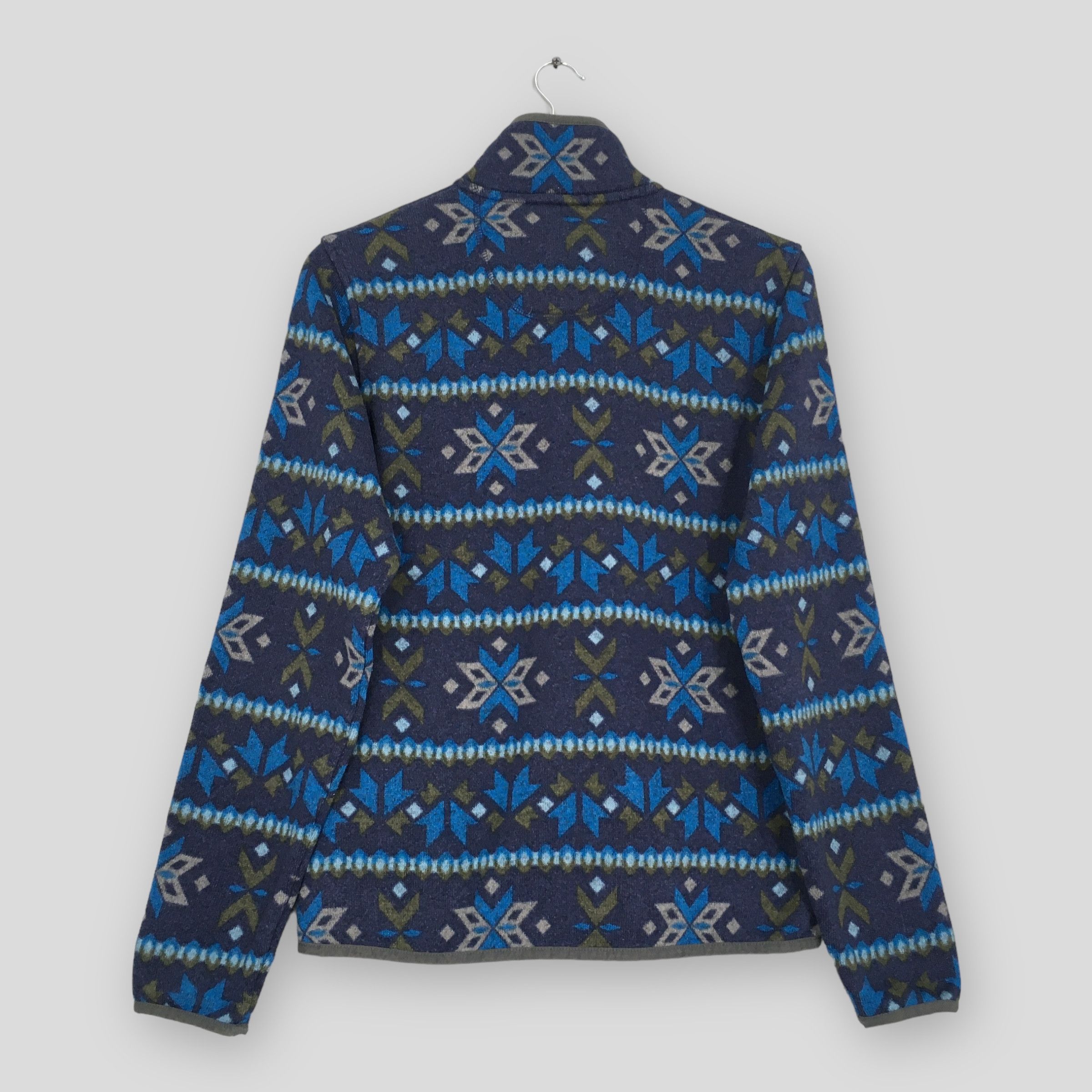 L.L. Bean × Vintage Vintage LL Bean Usa Aztec Navajo Fleece Sweater Small Size US S / EU 44-46 / 1 - 7 Thumbnail