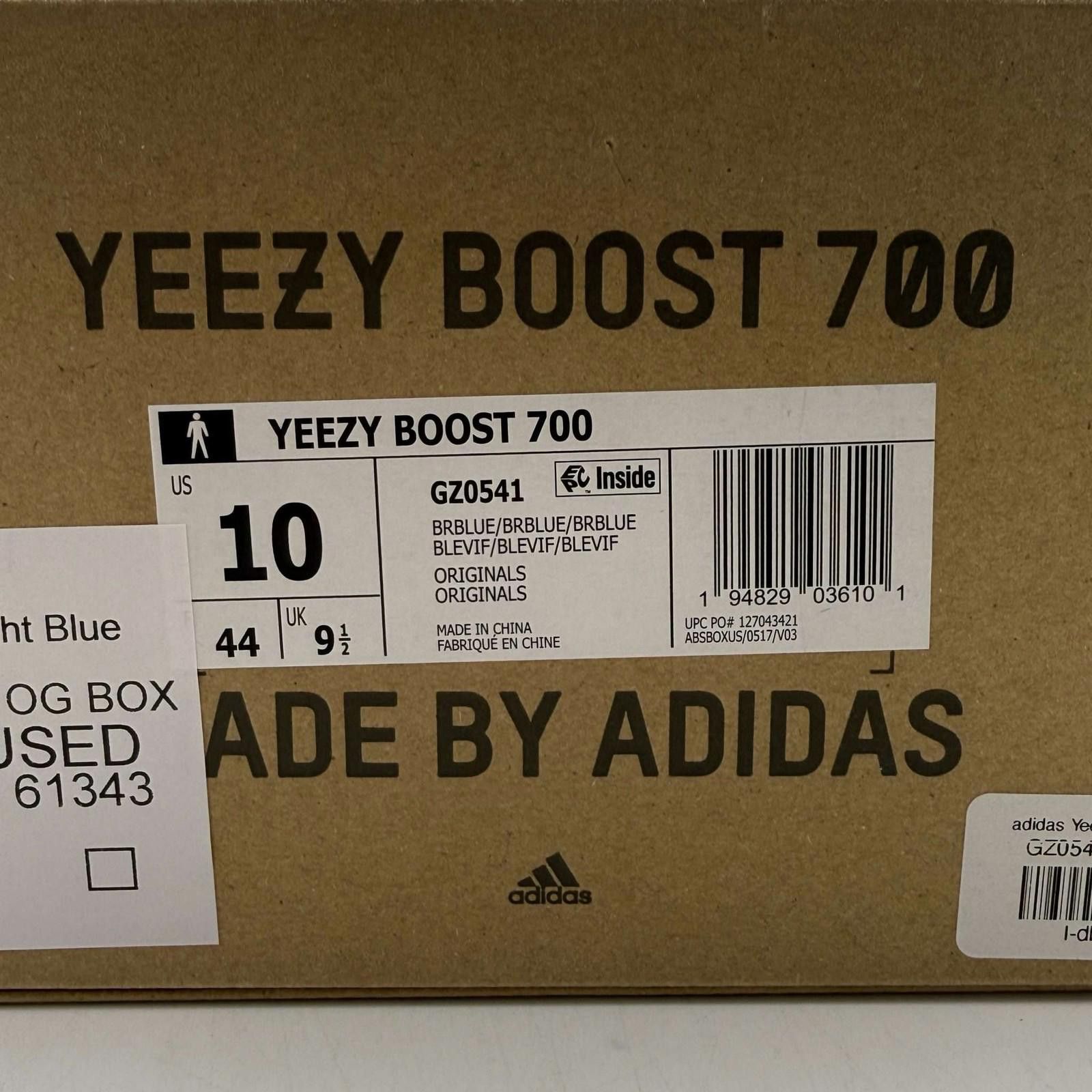 Adidas Yeezy Boost 700 Bright Blue US 10 Used with Box GZ0541 Size US 10 / EU 43 - 10 Thumbnail
