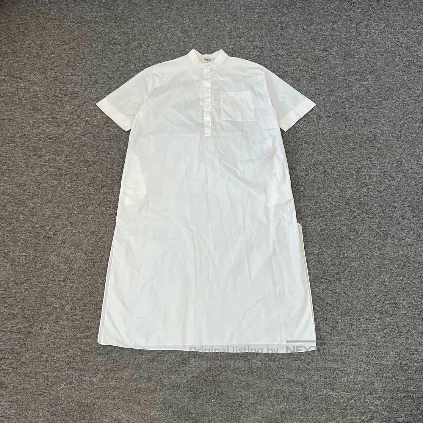 Fendi fendi embroidered logo shirt dress. Size US S / EU 44-46 / 1 - 1 Thumbnail