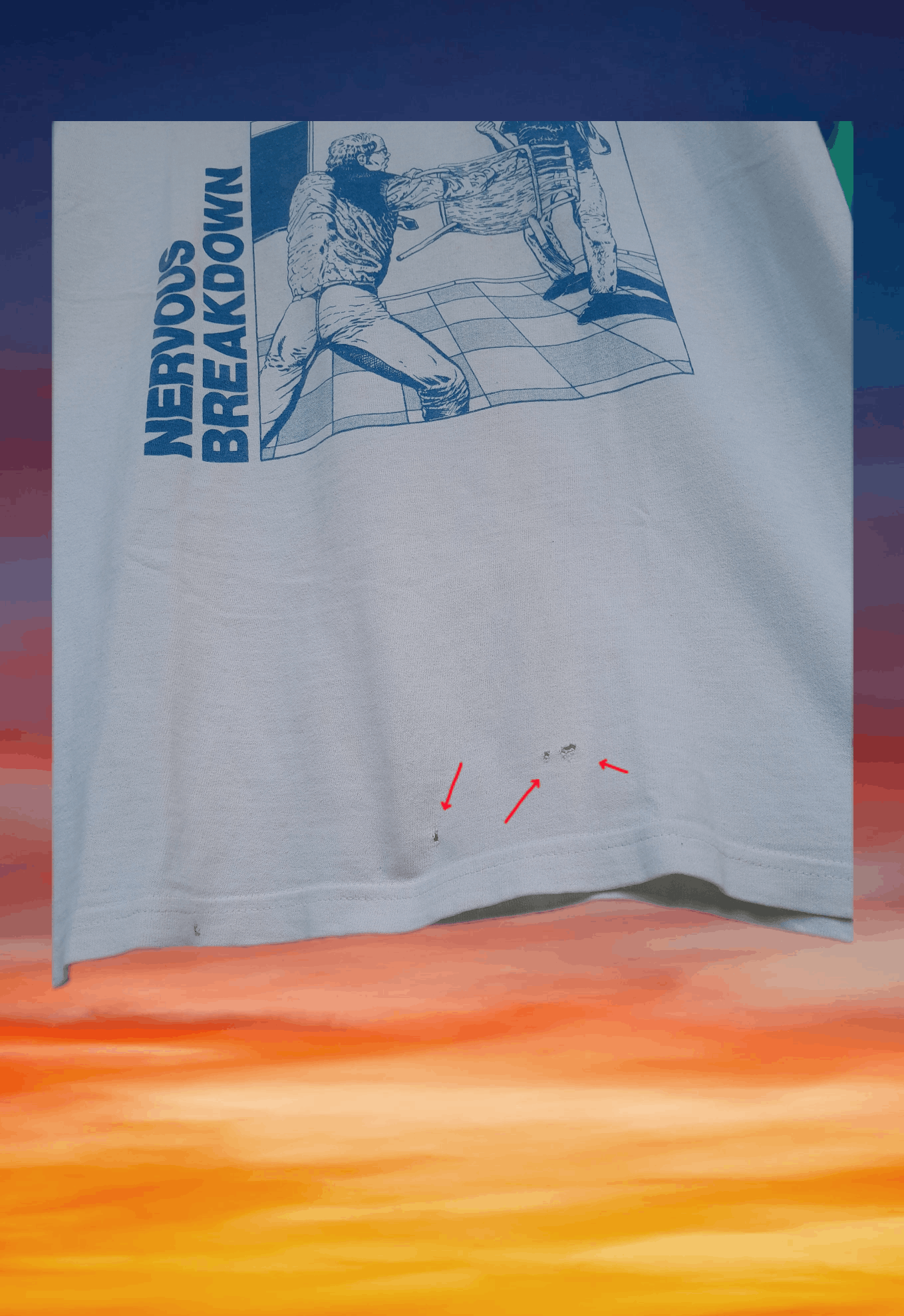Band Tees Y2K Vintage Black Flag Nervous Breakdown raptee style punk Size US S / EU 44-46 / 1 - 9 Thumbnail