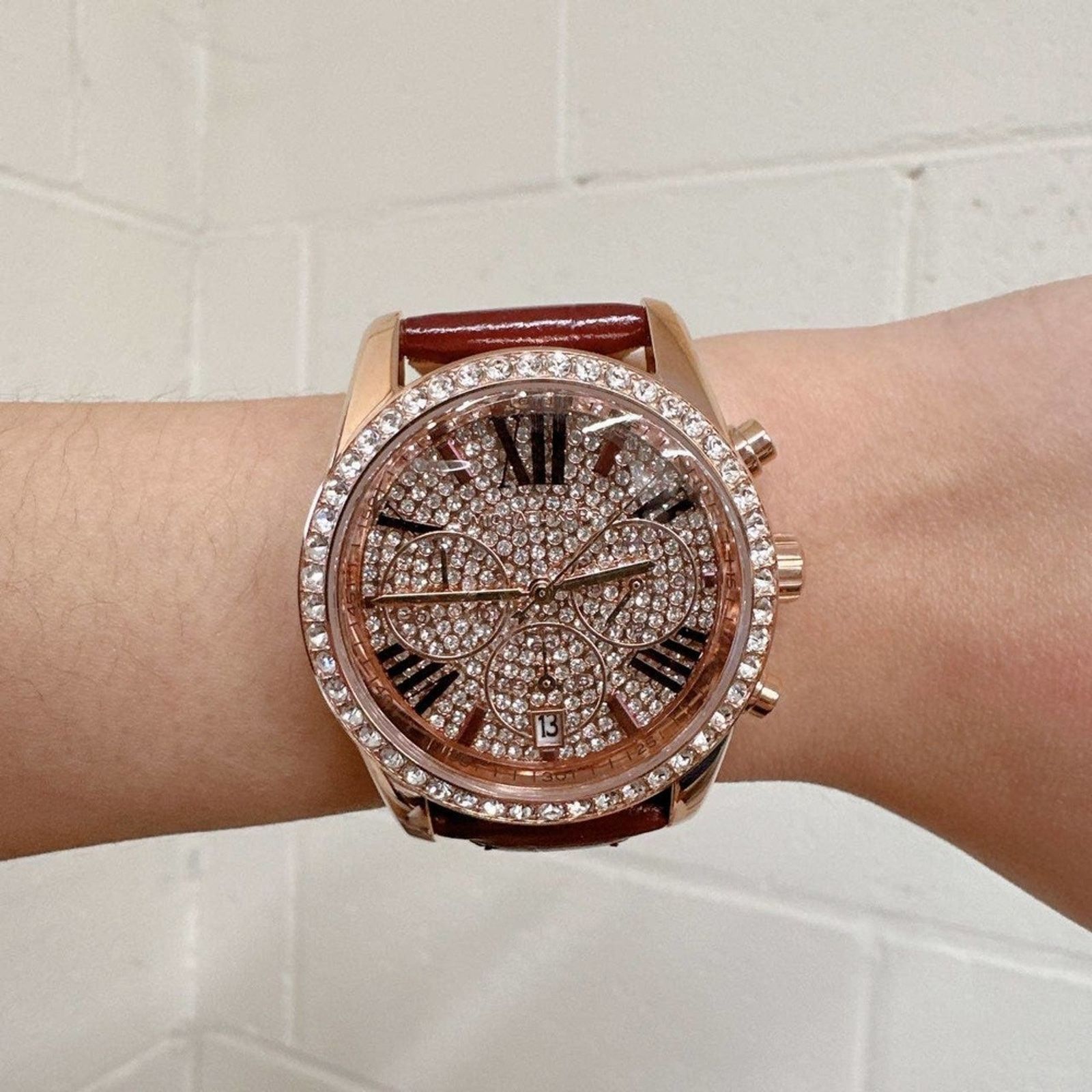 Michael Kors Michael Kors MK2971 Lexington Pave Rose Gold Tone Crocodile Size ONE SIZE - 2 Thumbnail