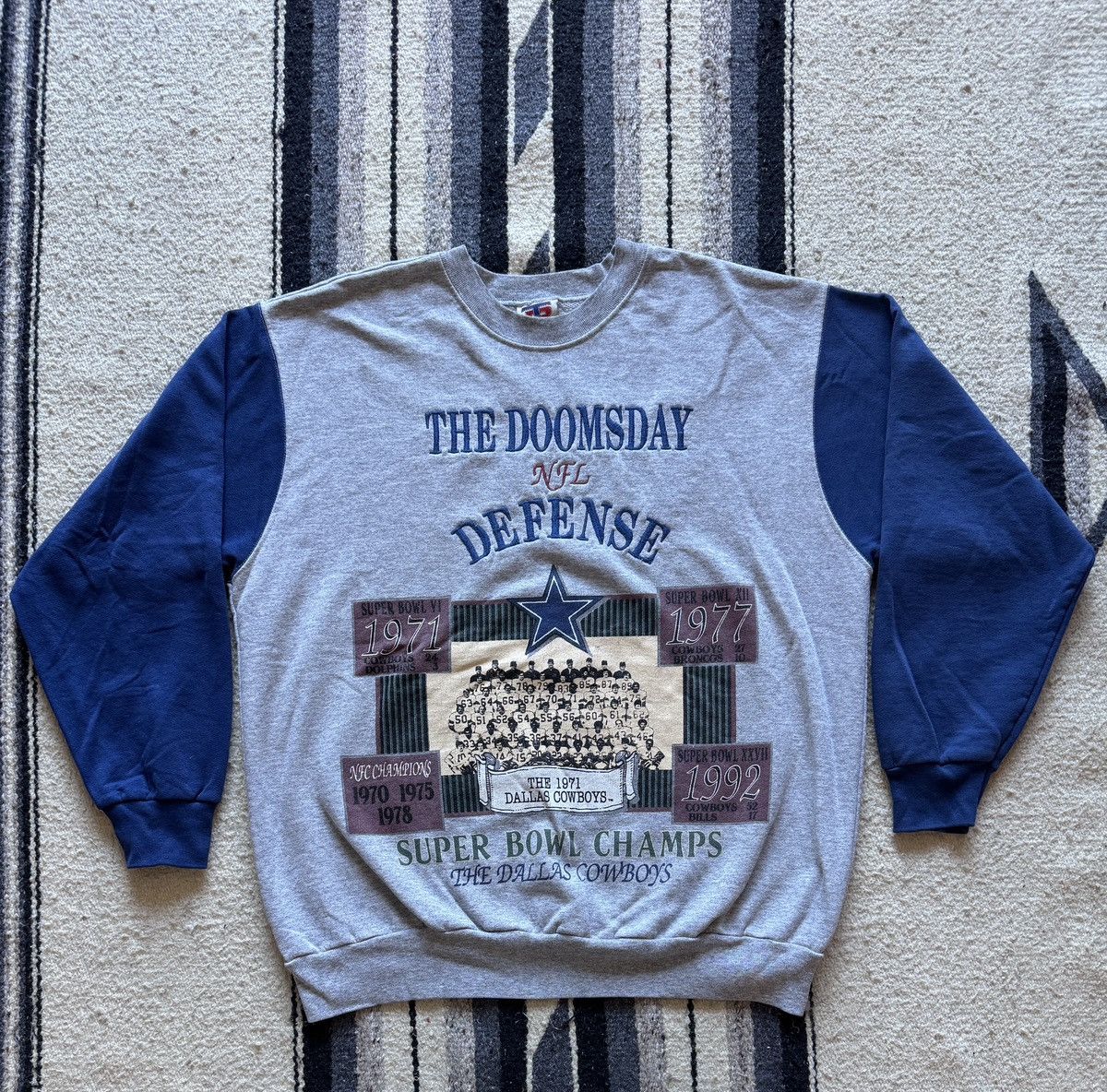Nutmeg Vintage 1992 Dallas Cowboys NFL Super Bowl Sweatshirt XL Size US XL / EU 56 / 4 - 1 Thumbnail