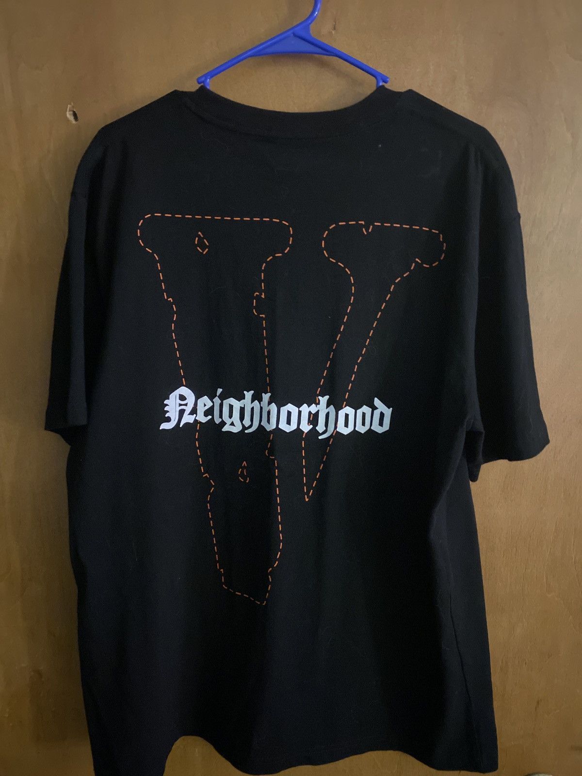 Vlone Vlone X Neighborhood Skull Tee Black/Orange Size US XL / EU 56 / 4 - 2 Thumbnail