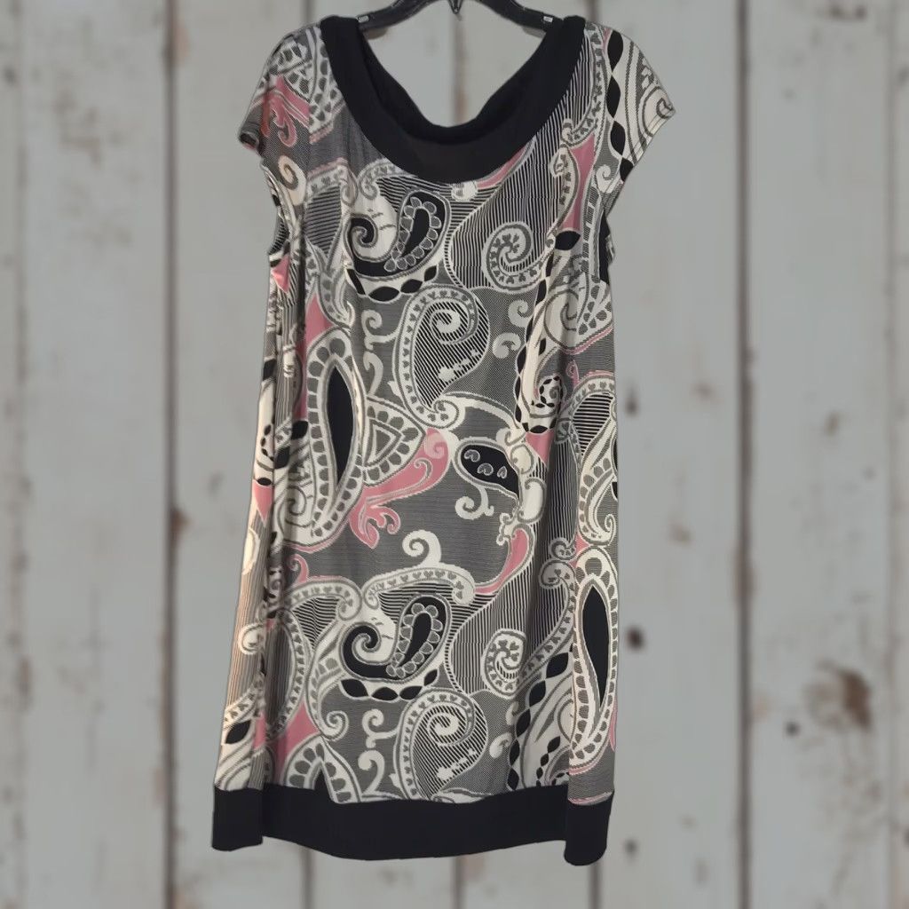 Liz Claiborne Liz Claiborne Women Midi Dress Sleeveless Plus Size 20W Paisley Multicolor Shift Summer Size 3XL / US 20-22 - 1 Thumbnail