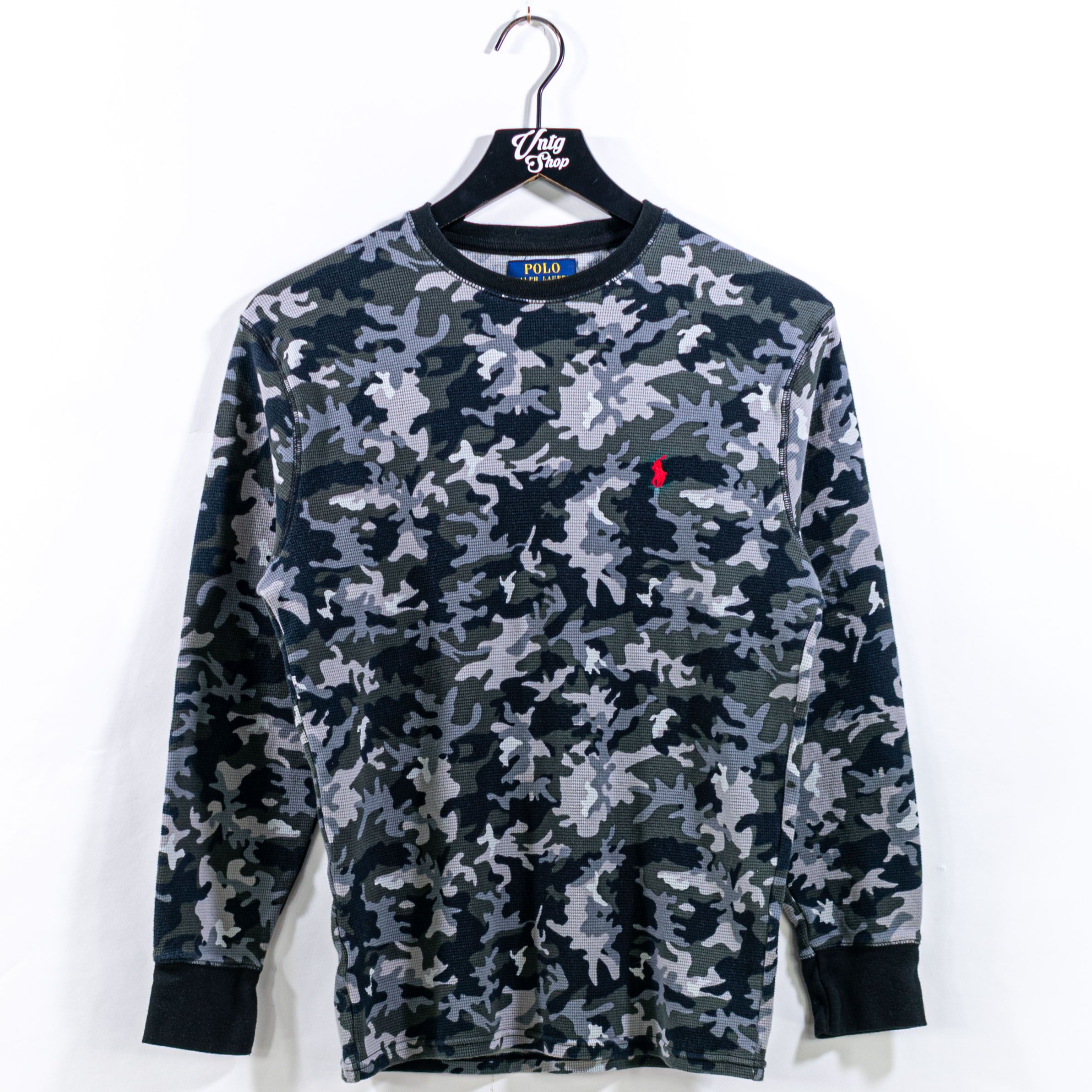 Polo Ralph Lauren Pony Camo Thermal Waffle T Shirt Tops