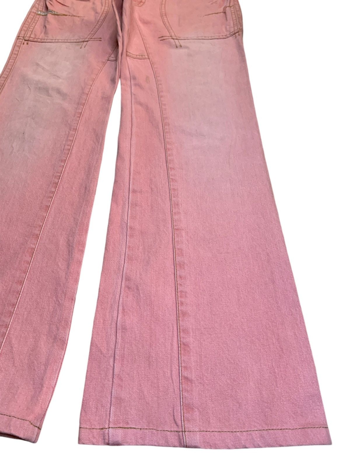 Japanese Brand Vintage Japanese Brand Faded Wash Patched Bootcut Jeans Size US 34 / EU 50 - 7 Thumbnail