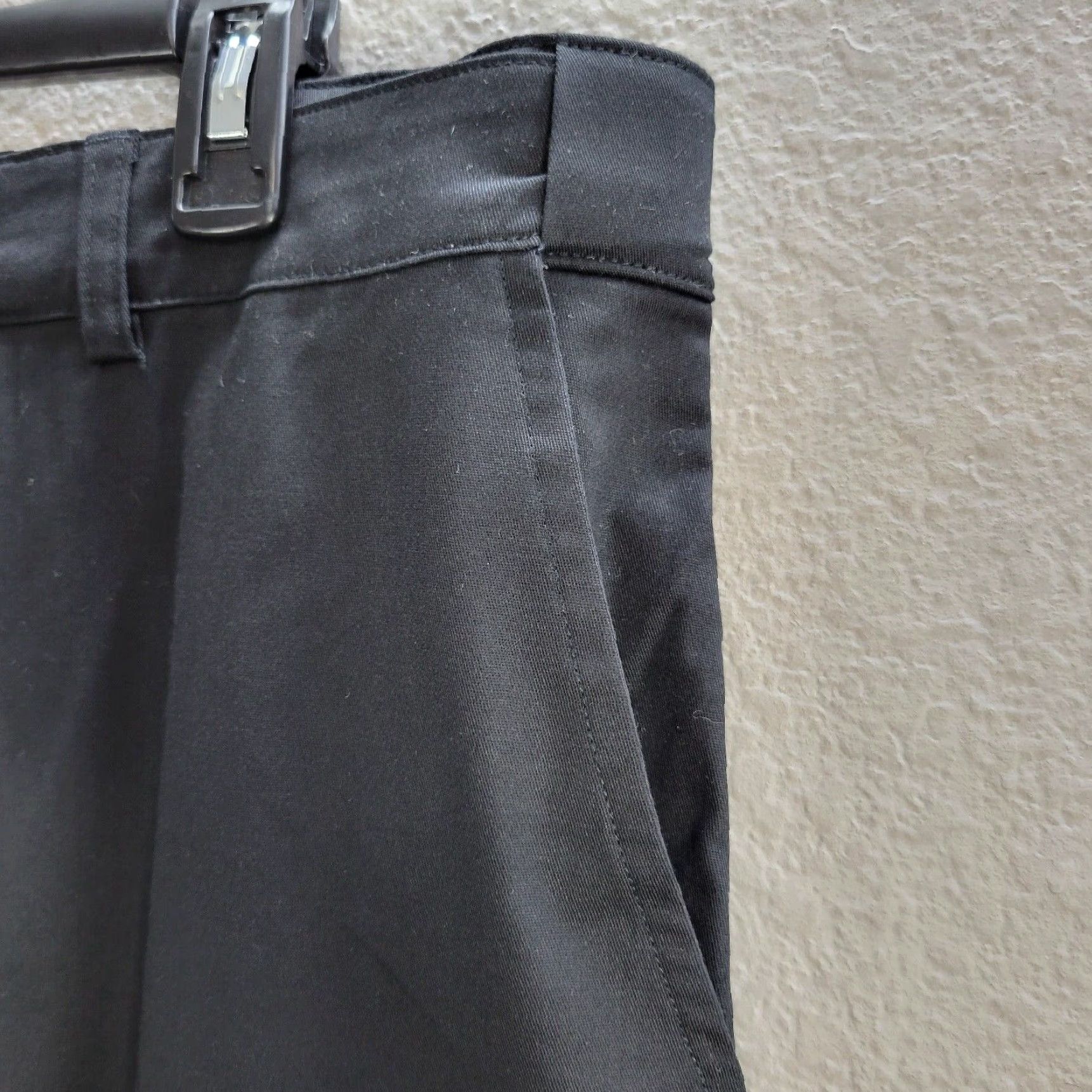 Vintage Bradley Allen Black Chino Pants Adjustable Waist Unfinished Bottom NWT W34-38 Mens Casual Formal Pants Size US 34 / EU 50 - 5 Thumbnail