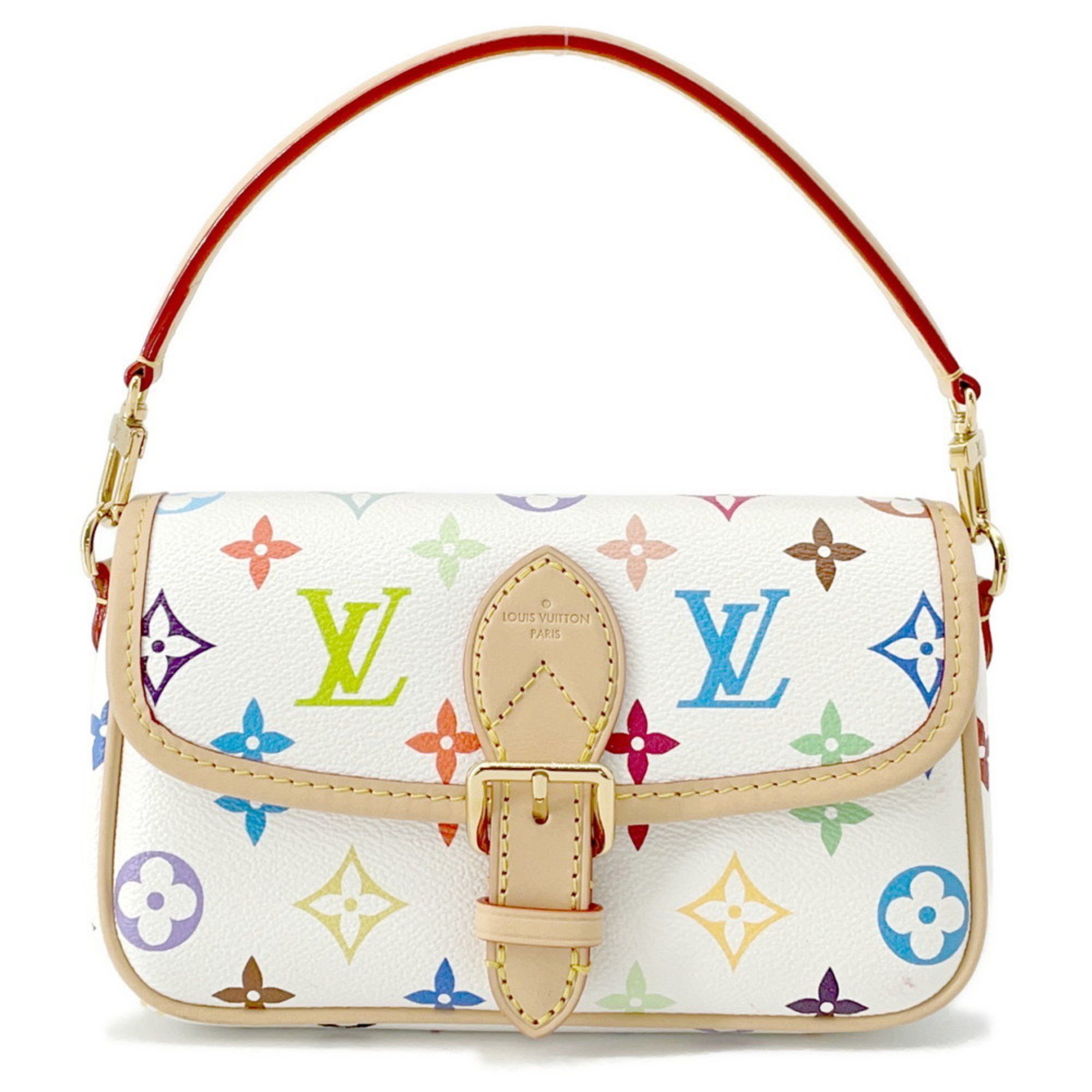 K*A様 Louis Vuitton ハンドバッグ ホワイト/マルチカラー Louis Vuitton マルチカラー ハンドバッグ