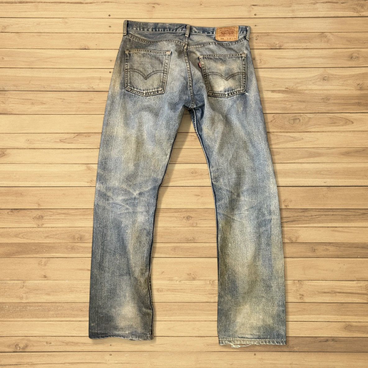 If Six Was Nine 🔥🇯🇵 Vintage Japanese Levis 505 Distressed Denim Size US 36 / EU 52 - 2 Thumbnail