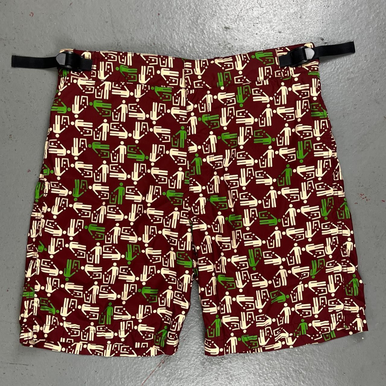 CDG Shirt Brown Nylon Shorts