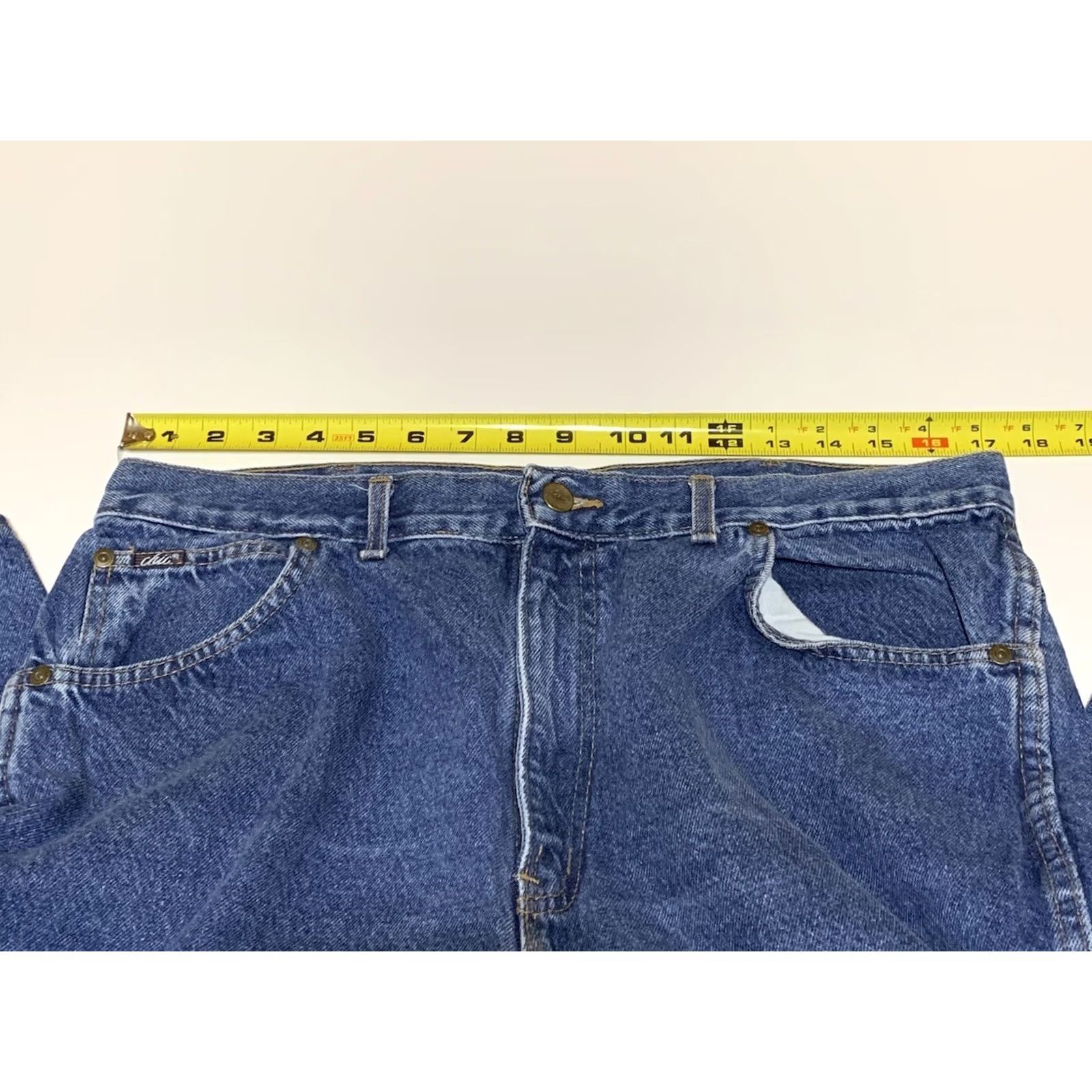 Vintage VINTAGE Chic Denim Mom Jeans 20 WP 34x27 High Waisted Tapper Leg USA Womens Plus 80s 90s Jeans Size 42" / US 20 - 3 Thumbnail