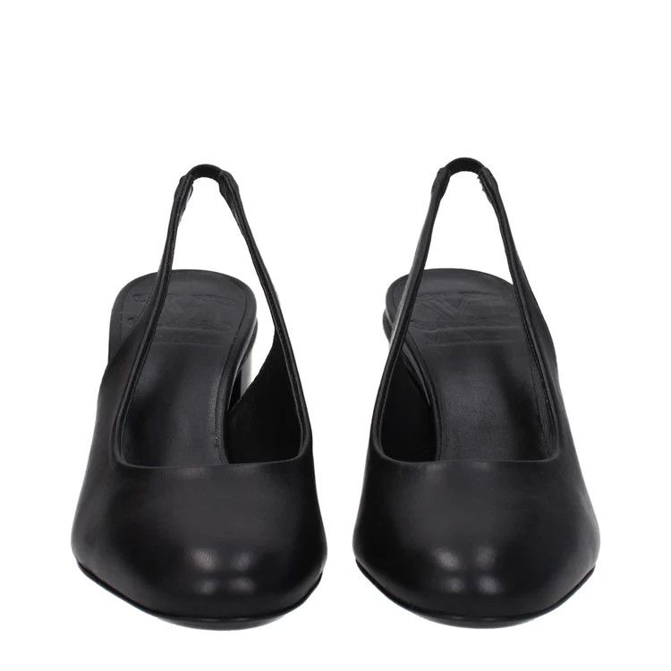 Max Mara ob1o1e1124 Leather Sandals in Black Size US 7 / IT 37 - 3 Thumbnail