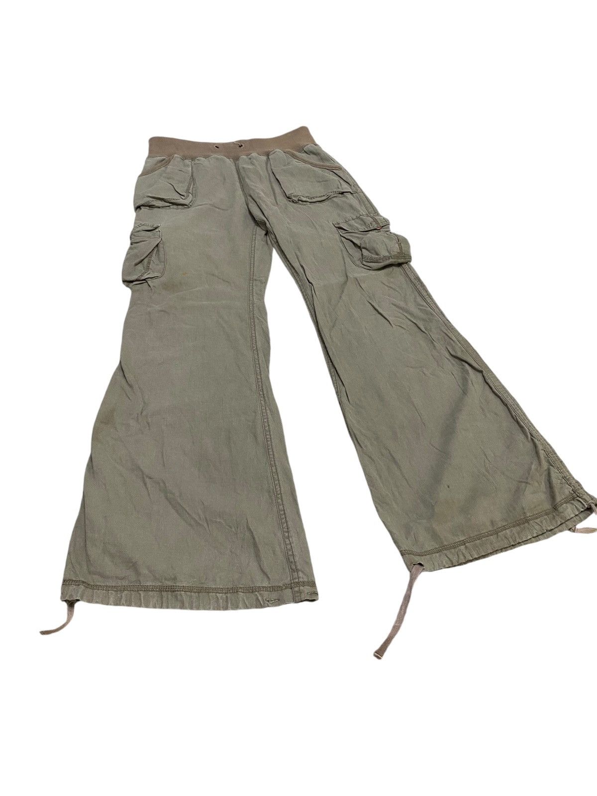 Japanese Brand Goa cargo parachute flared zip | Grailed