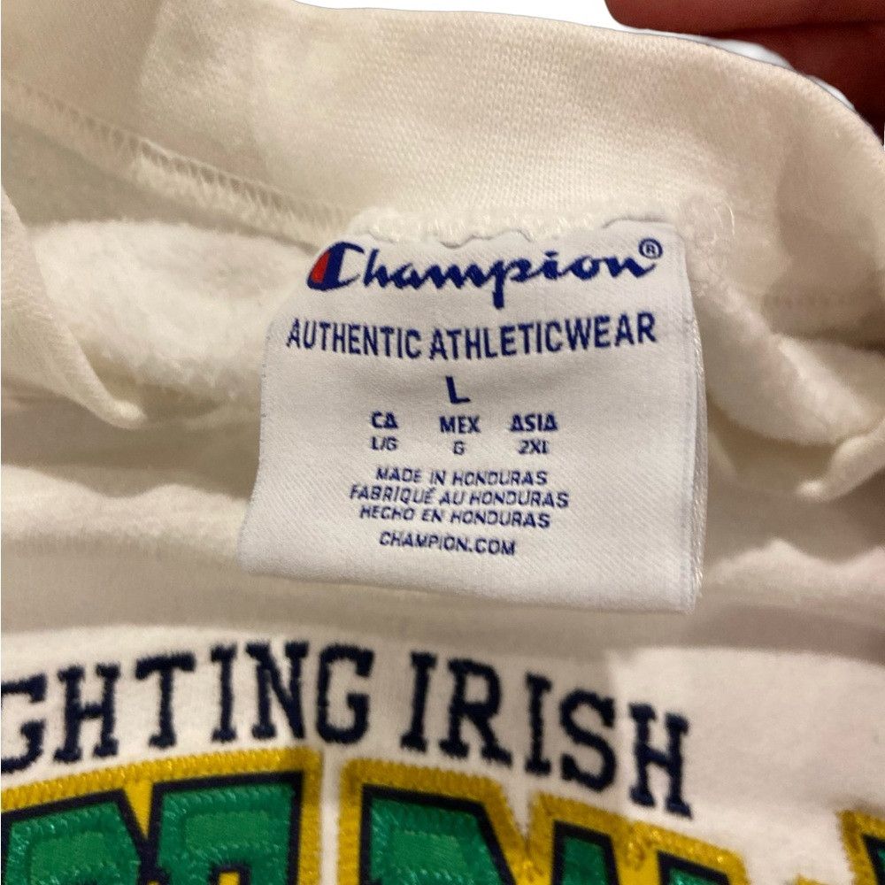 Champion Champion Fighting Irish White Sweatshirt Size US L / EU 52-54 / 3 - 2 Thumbnail