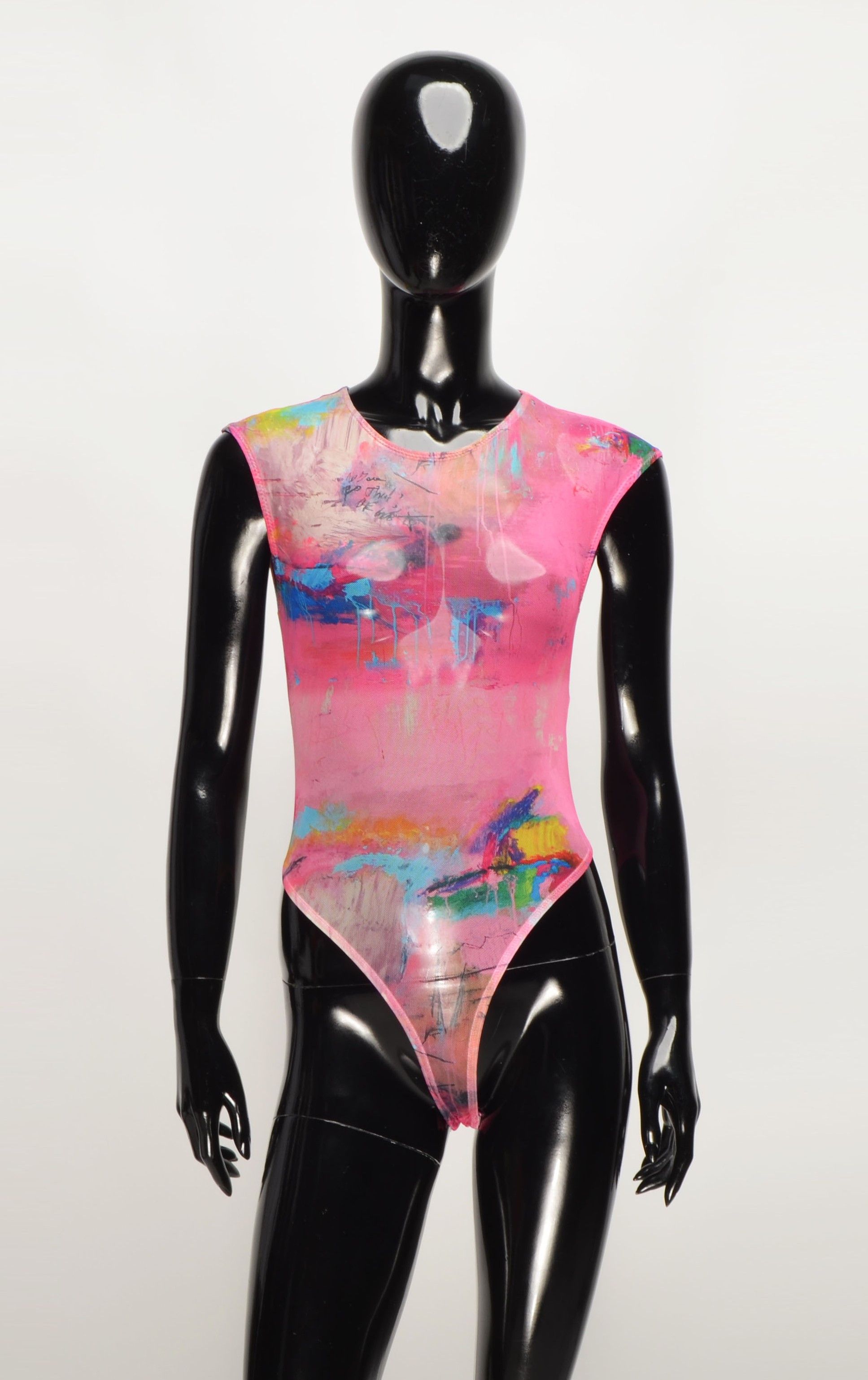 Zara Zara David Pher Sleeveless Mesh Art Bodysuit Size S / US 4 / IT 40 - 1 Thumbnail