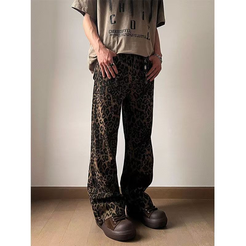 Japanese Brand × Jean High Street Vintage Leopard Print Straight Leg Jeans Size US 34 / EU 50 - 3 Thumbnail