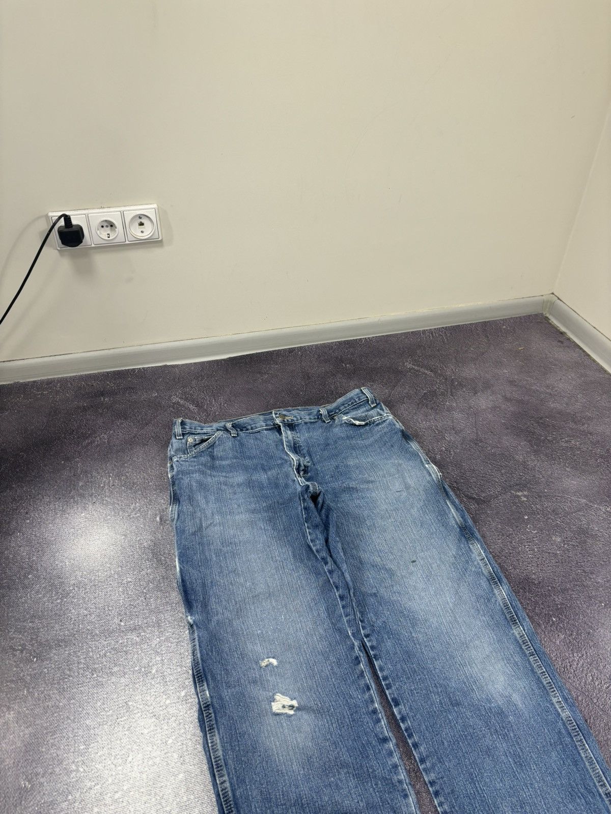 Dickies Vintage Dickies Y2K Carpenter Blue Work Denim Baggy Jeans Size US 38 / EU 54 - 11 Thumbnail