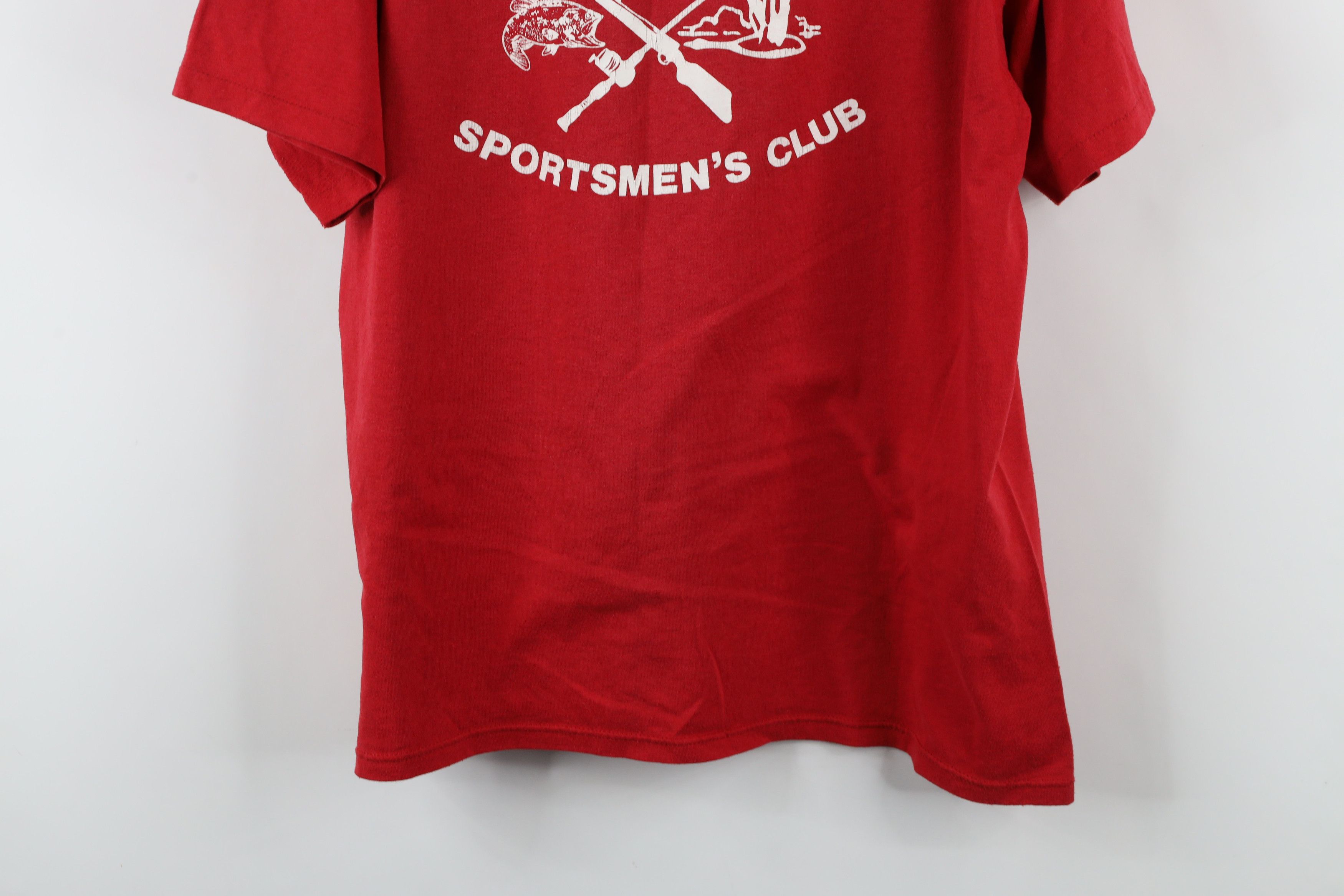 Vintage Vintage 90s Grand Rapids Ohio Sportsmen Club T-Shirt Red USA Size US XL / EU 56 / 4 - 15 Thumbnail