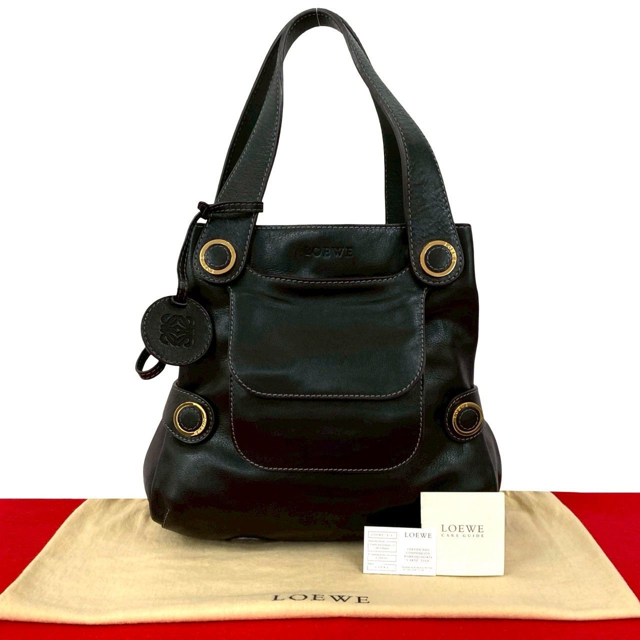 Loewe Loewe Loewe Anagram Leather 2way Bag Leather Tote Bag DUTY FREE for USA Size ONE SIZE - 1 Thumbnail