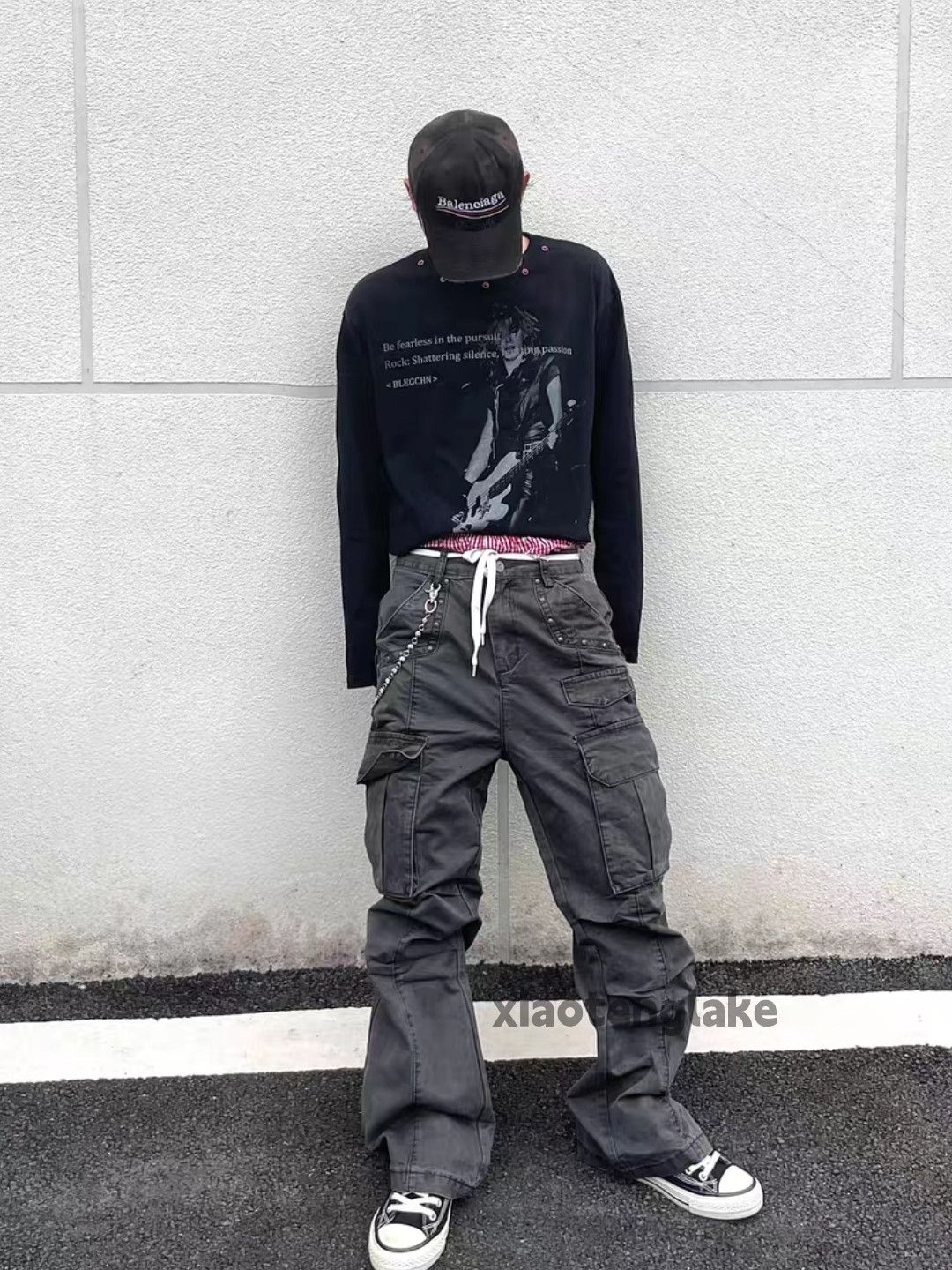 Vintage Unisex washed faded utility punk yuppie grunge pants Size US 33 - 6 Thumbnail