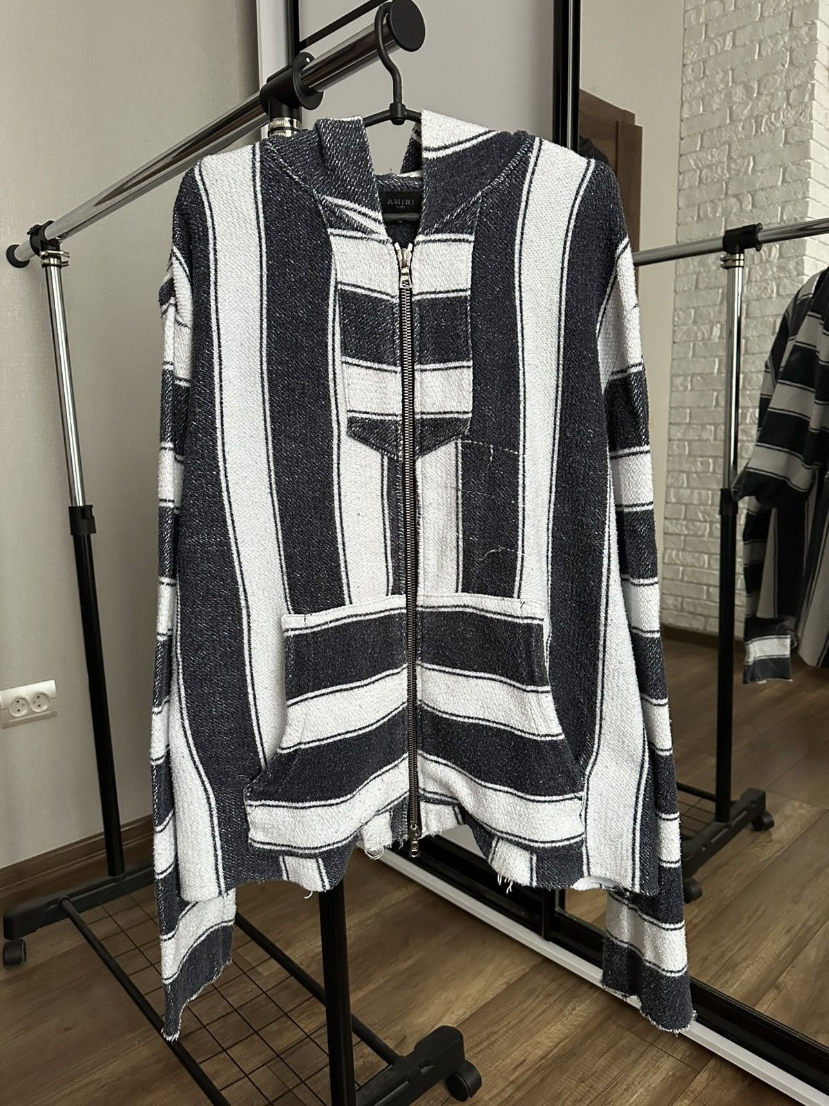 Amiri Amiri Baja Zip Hoodie Striped Size US L / EU 52-54 / 3 - 3 Thumbnail