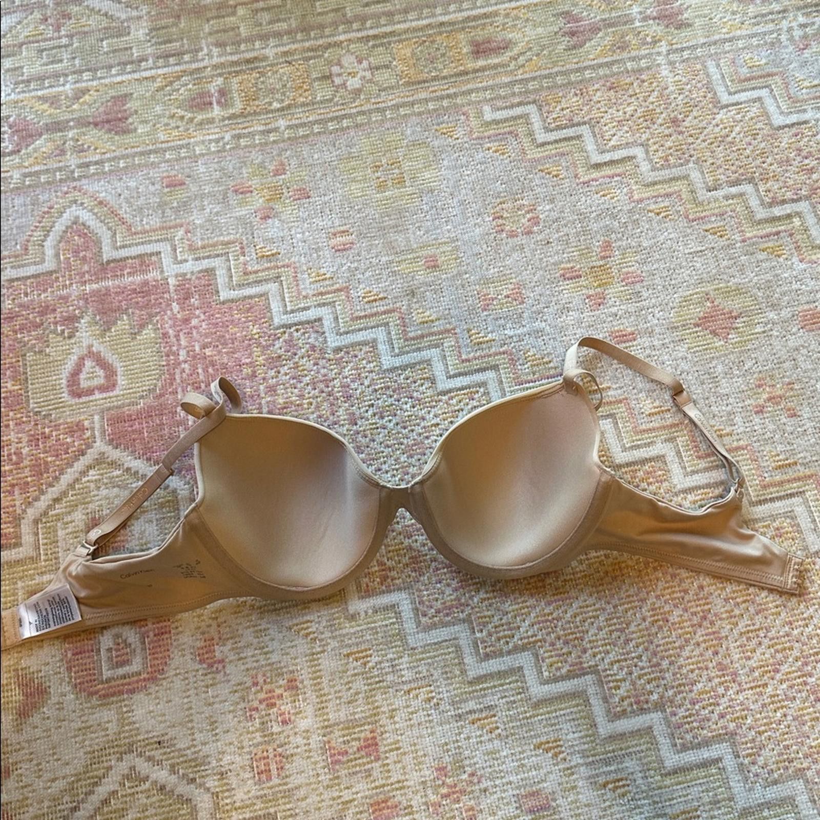 Calvin Klein Calvin Klein Nude Bra 34B NWOT Lined Cups Size ONE SIZE - 6 Thumbnail