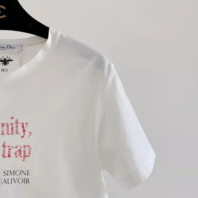 Dior Dior White printed T-shirt Size XS / US 0-2 / IT 36-38 - 3 Thumbnail