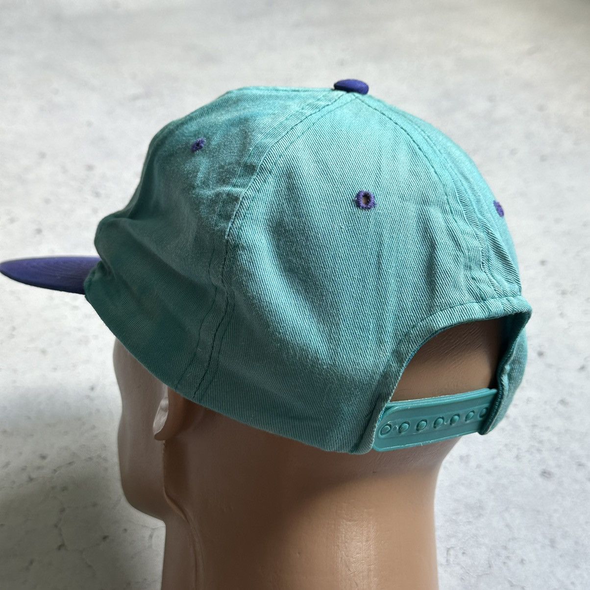 NBA × Vintage Vintage 90s NBA Charlotte Hornets SnapBack Hat Size ONE SIZE - 6 Thumbnail