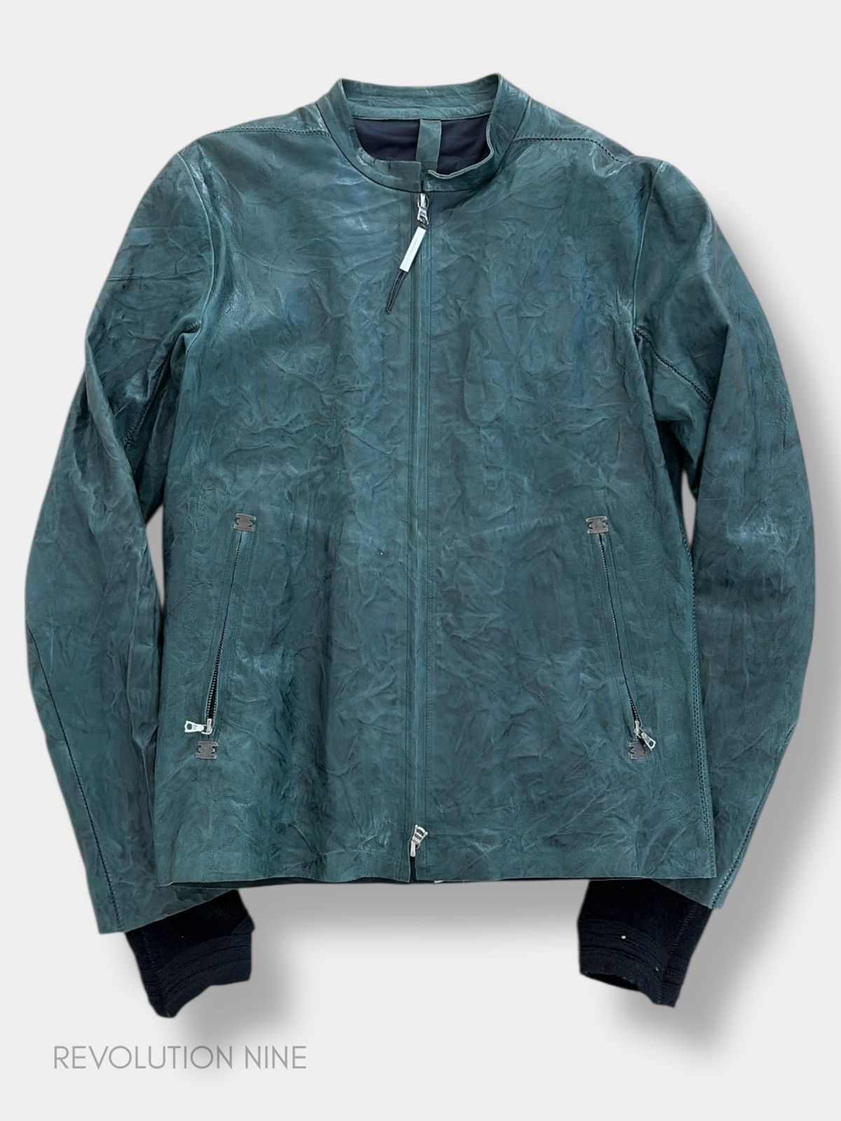 Isaac Sellam Experience Isaac Sellam inflatable green calfskin leather jacket Size US M / EU 48-50 / 2 - 1 Thumbnail