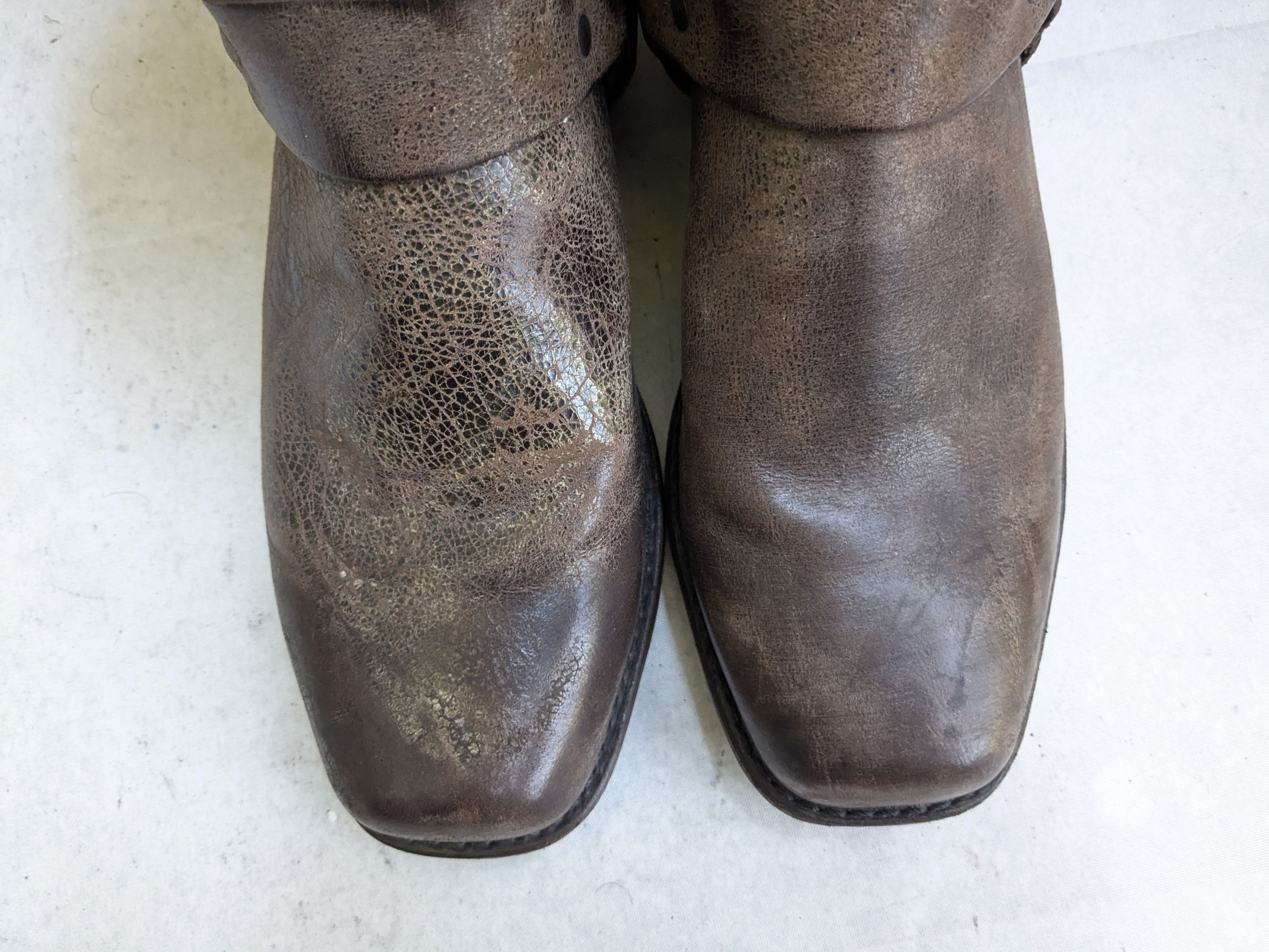 Frye Frye Harness Boots Brown 9.5 M Leather Size US 9.5 / EU 42-43 - 2 Thumbnail