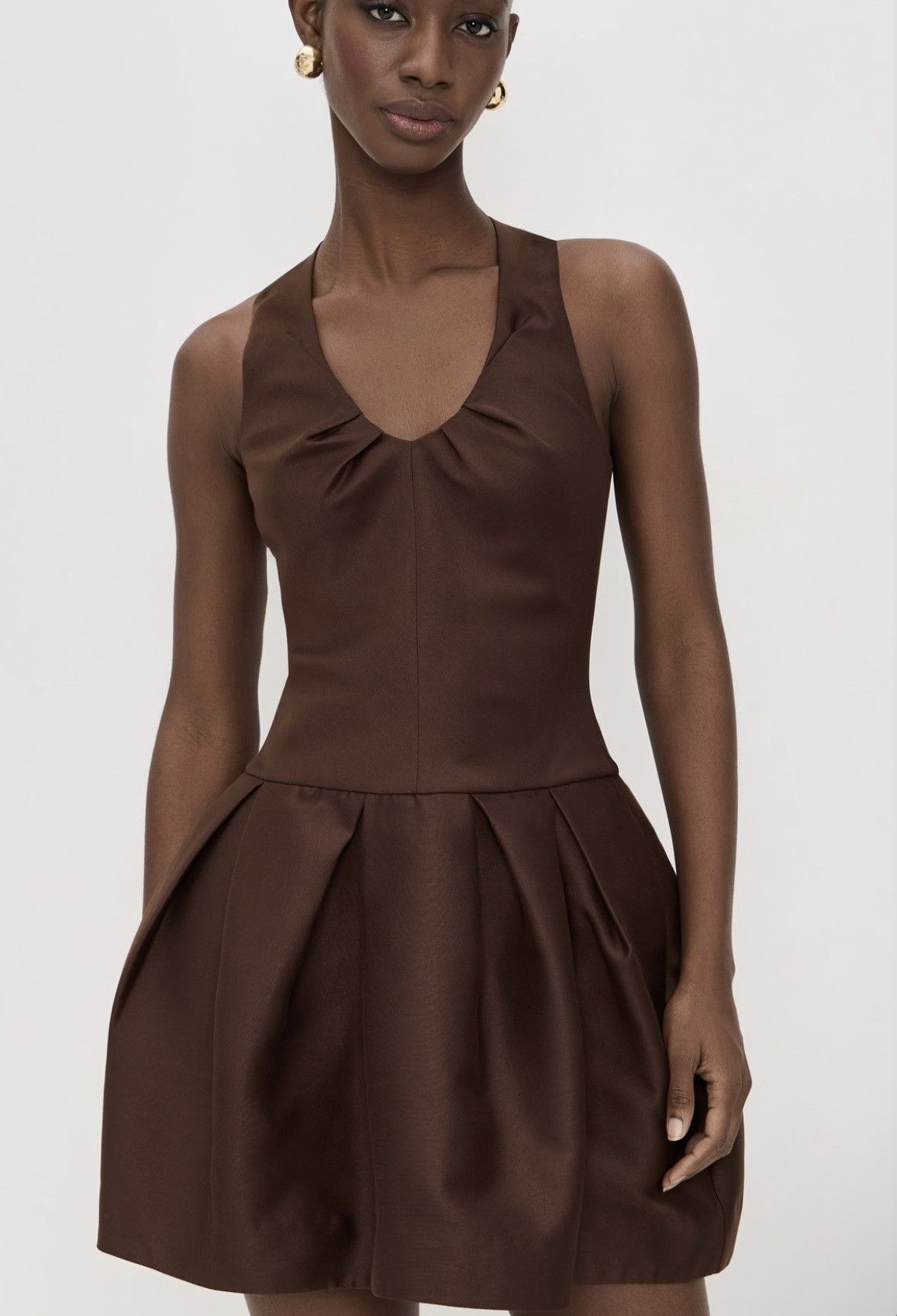 Shushu/Tong SHUSHU/TONG Tucked Halter Neck Dress size UK12/US 8 Size M / US 6-8 / IT 42-44 - 7 Thumbnail
